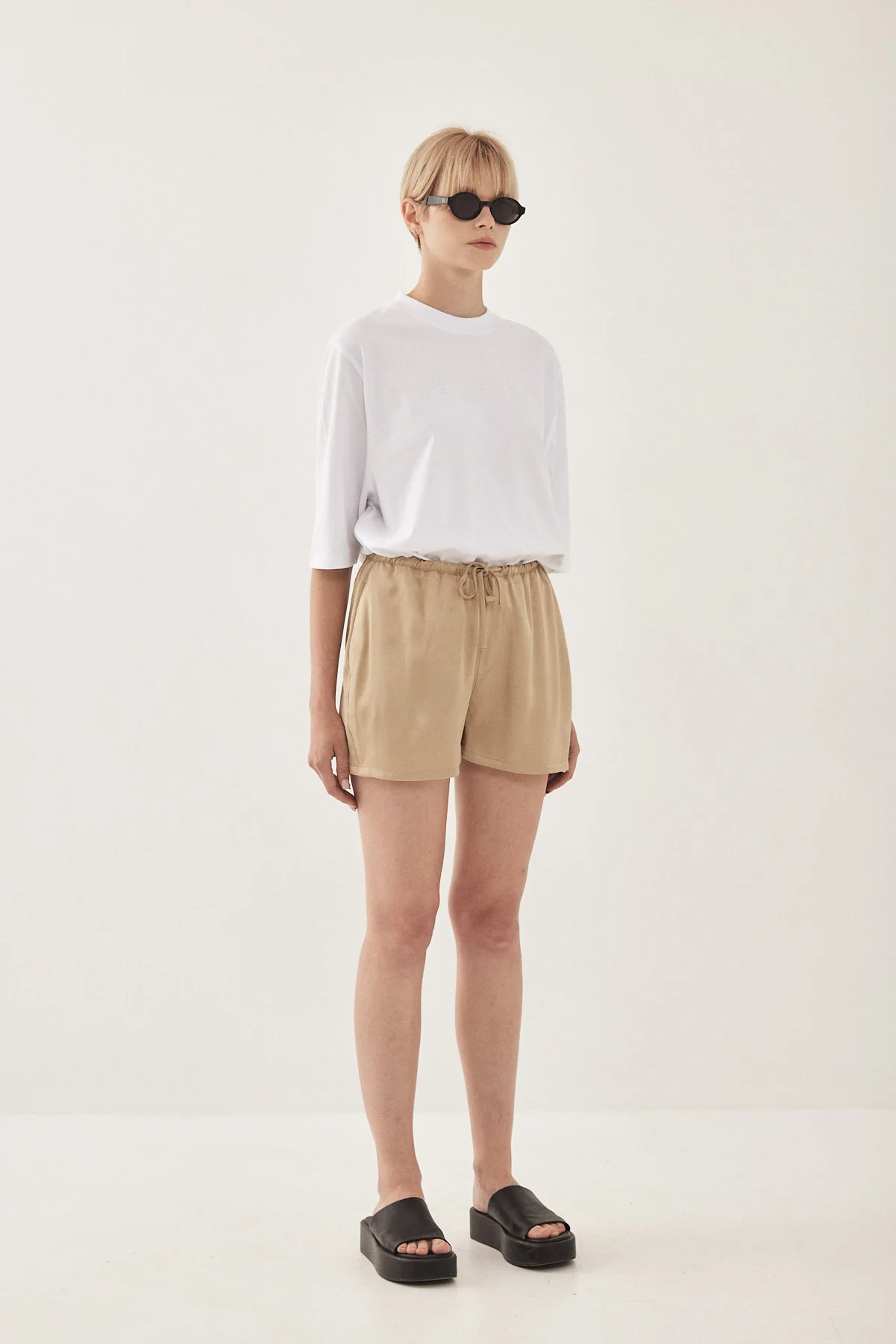 Satin Drawstring Shorts - Image 4