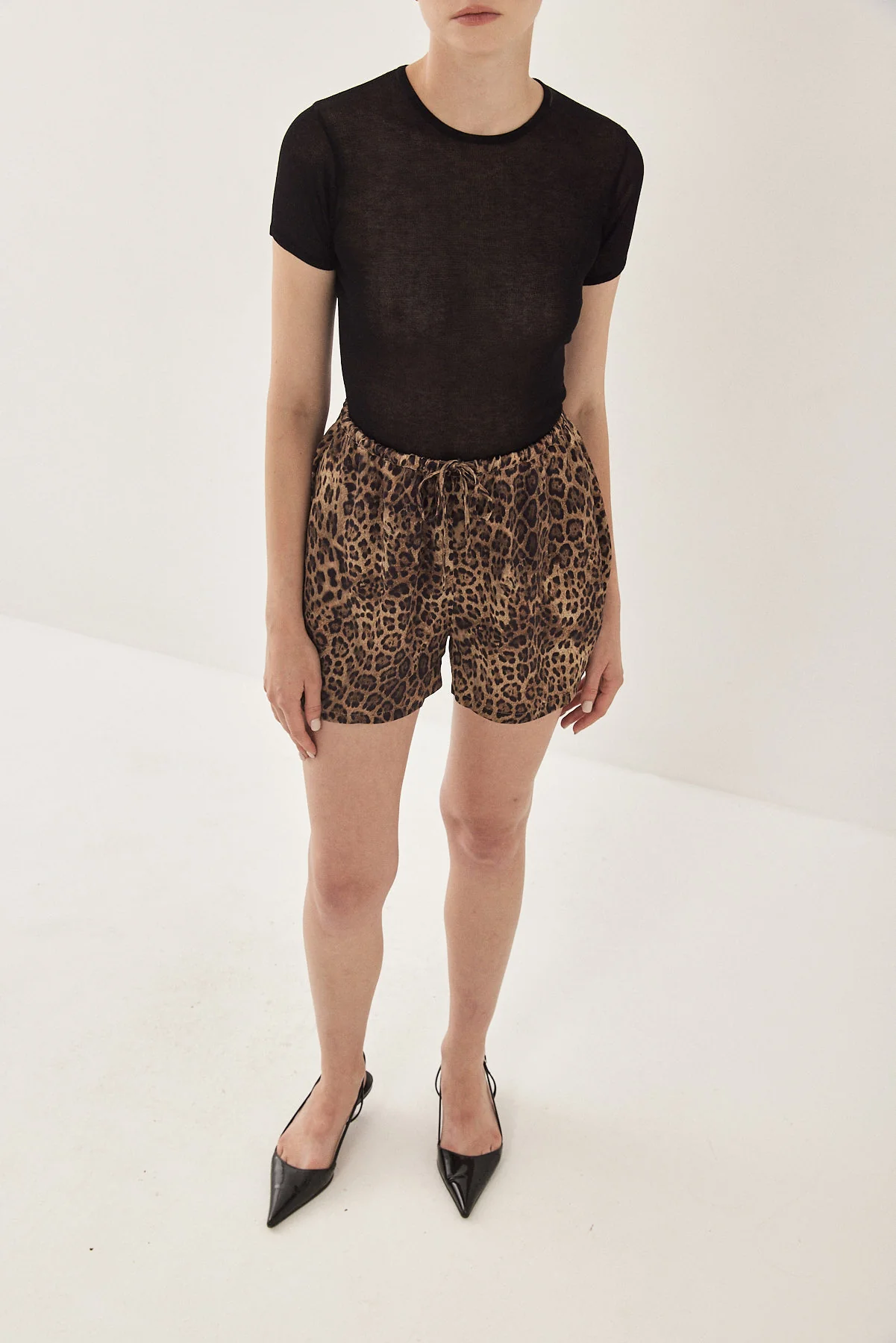 Satin Drawstring Shorts - Image 3