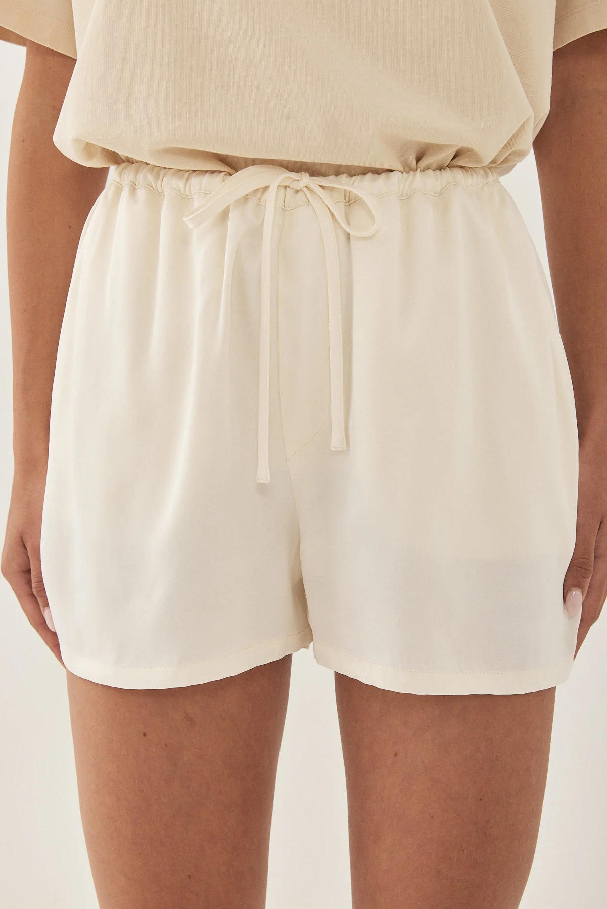 Satin Drawstring Shorts - Image 7