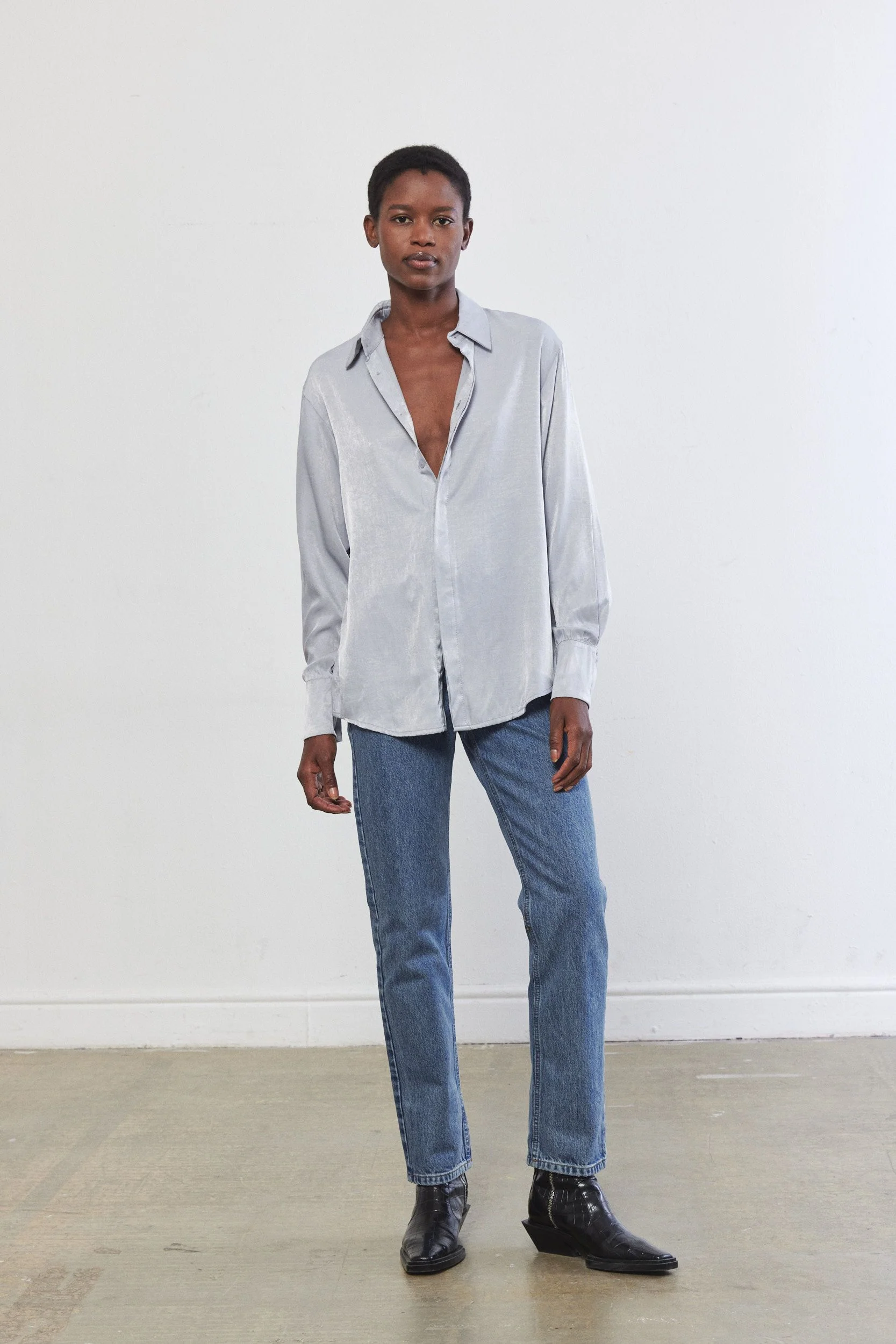 Satin Effect Blouse - Image 3