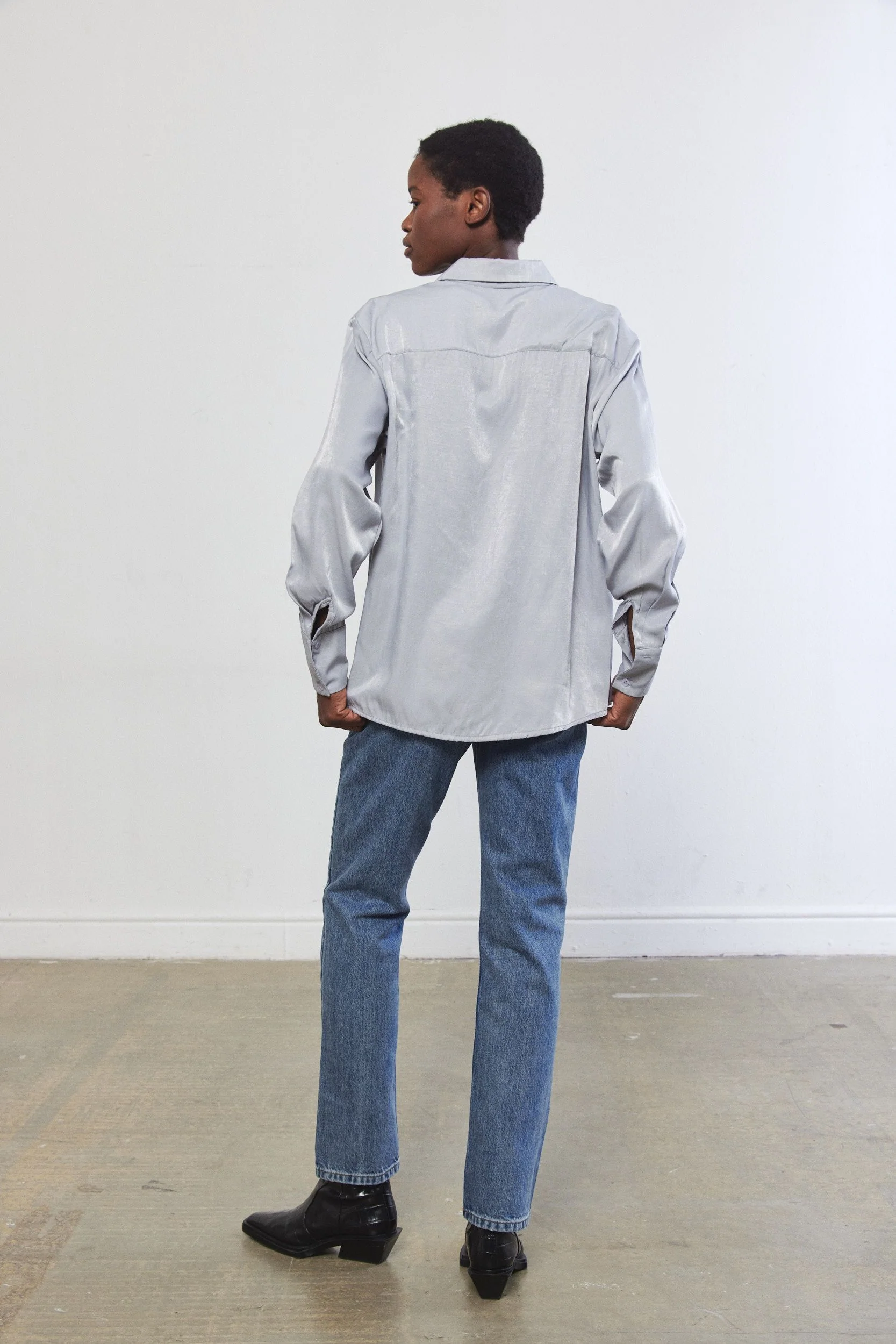 Satin Effect Blouse - Image 5