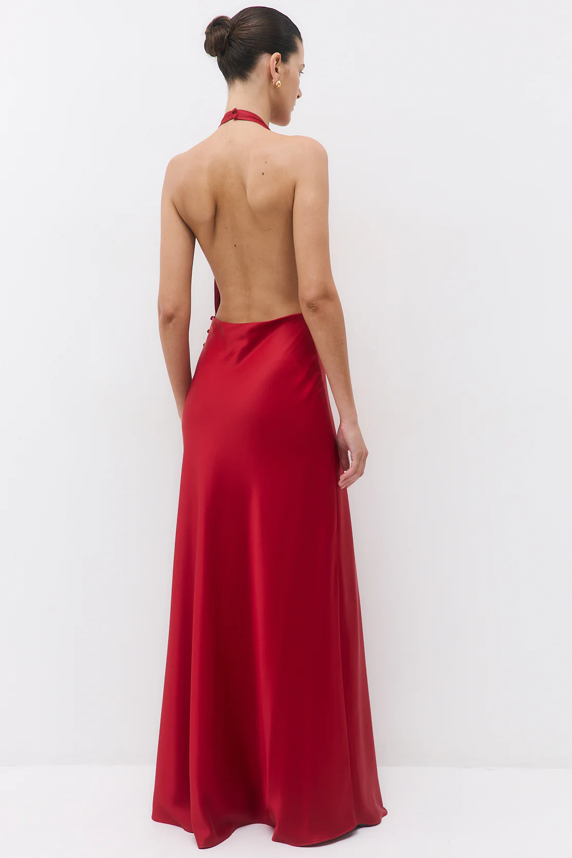 Satin Halter Maxi Dress - Image 6