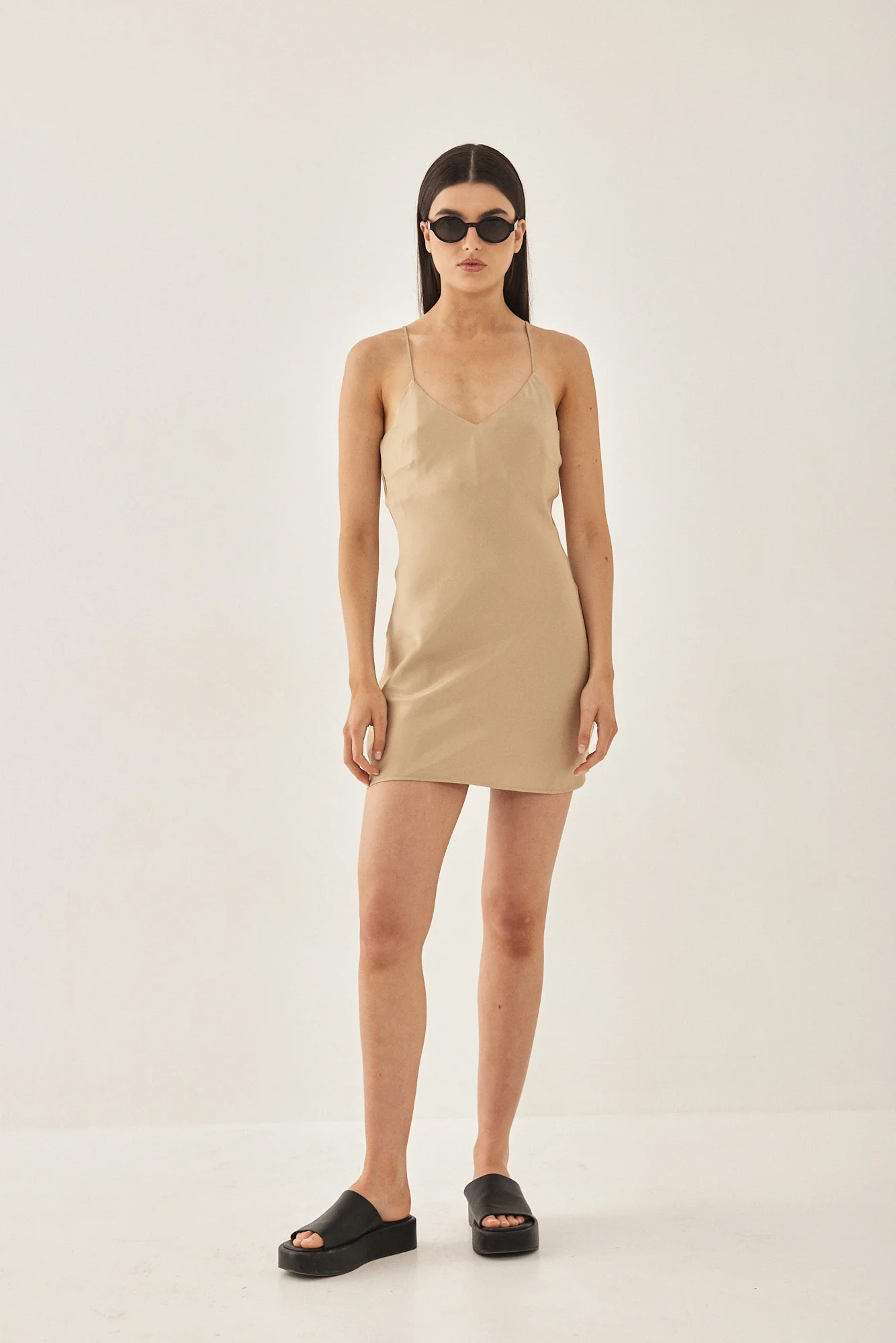 Satin Slip Mini Dress
