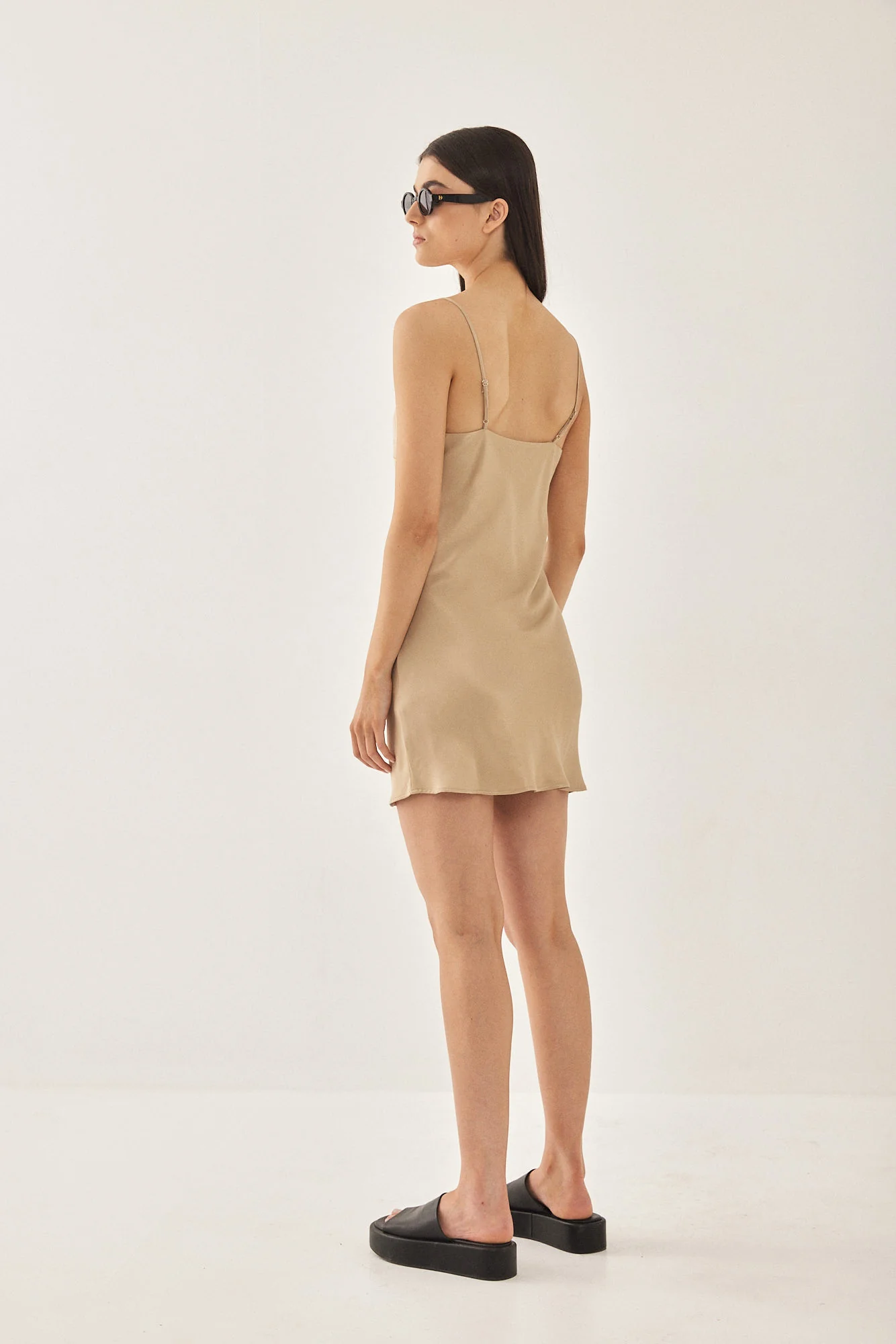 Satin Slip Mini Dress - Image 5