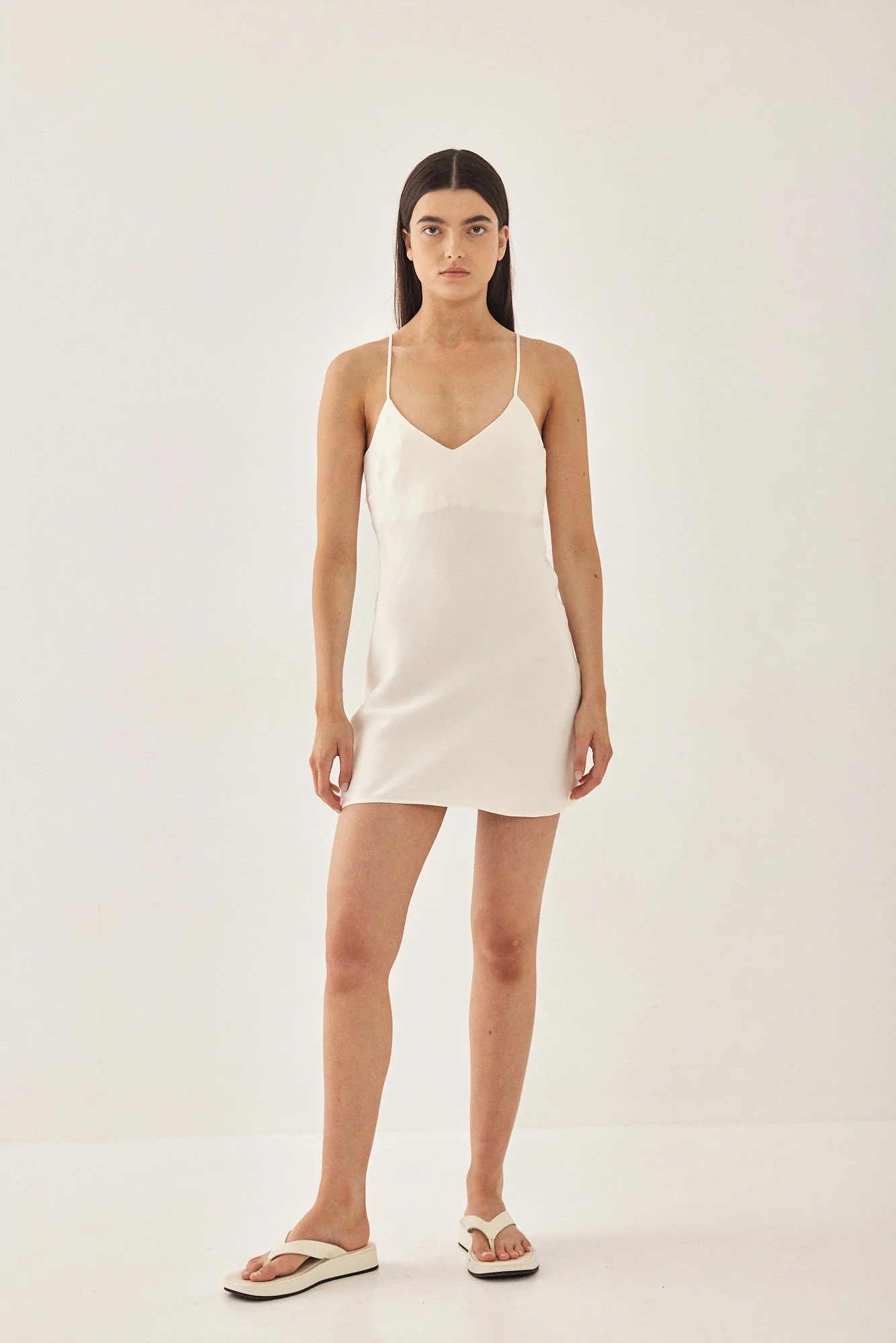 Satin Slip Mini Dress - Image 2