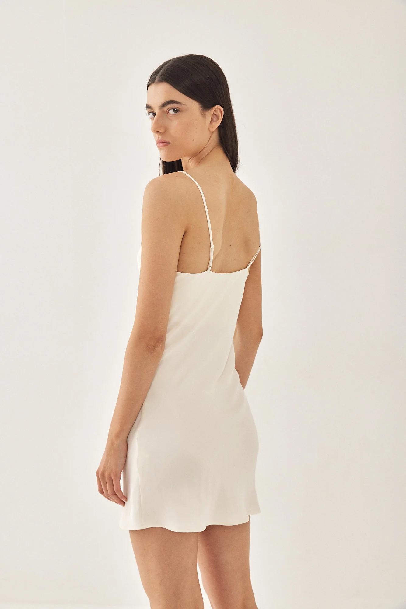 Satin Slip Mini Dress - Image 7