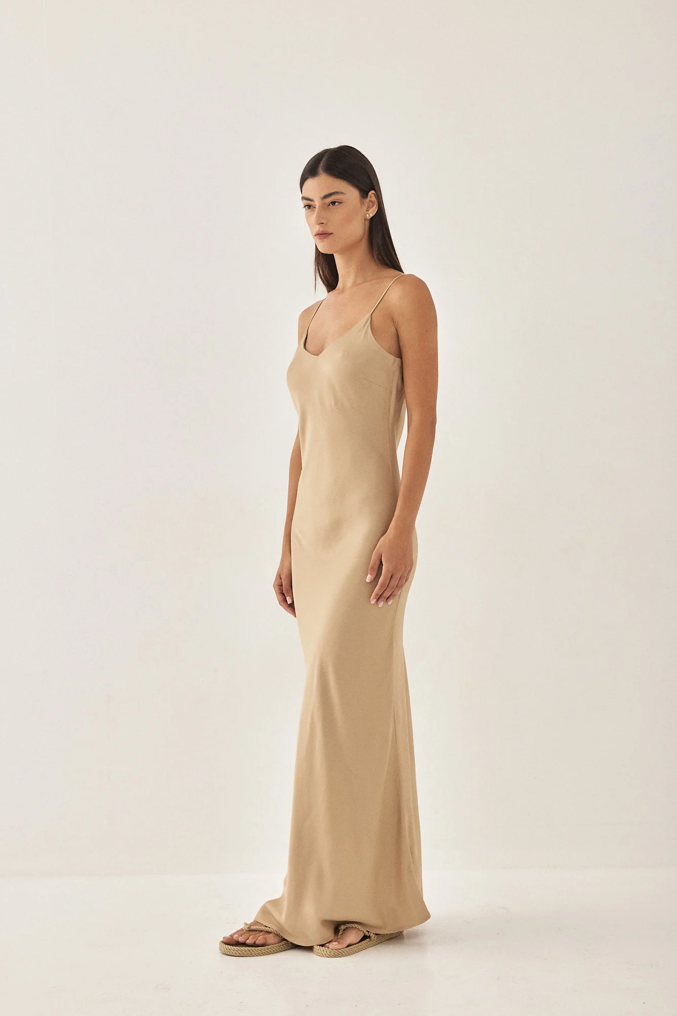 Satin Slip Dress - Image 4