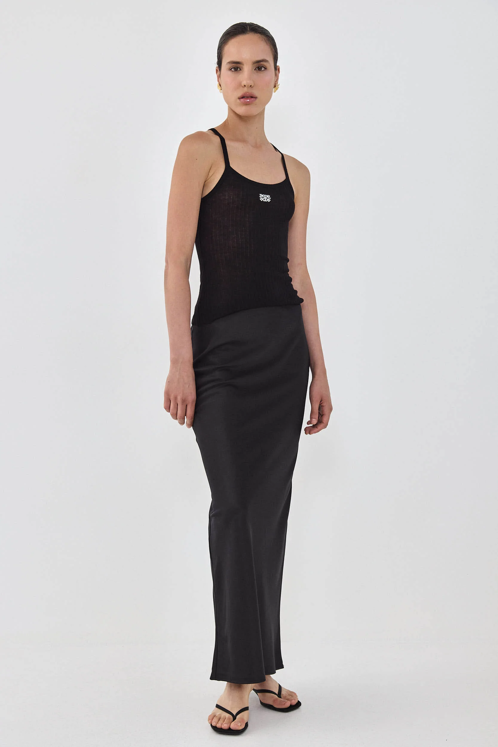 Satin Slip Maxi Skirt - Image 4