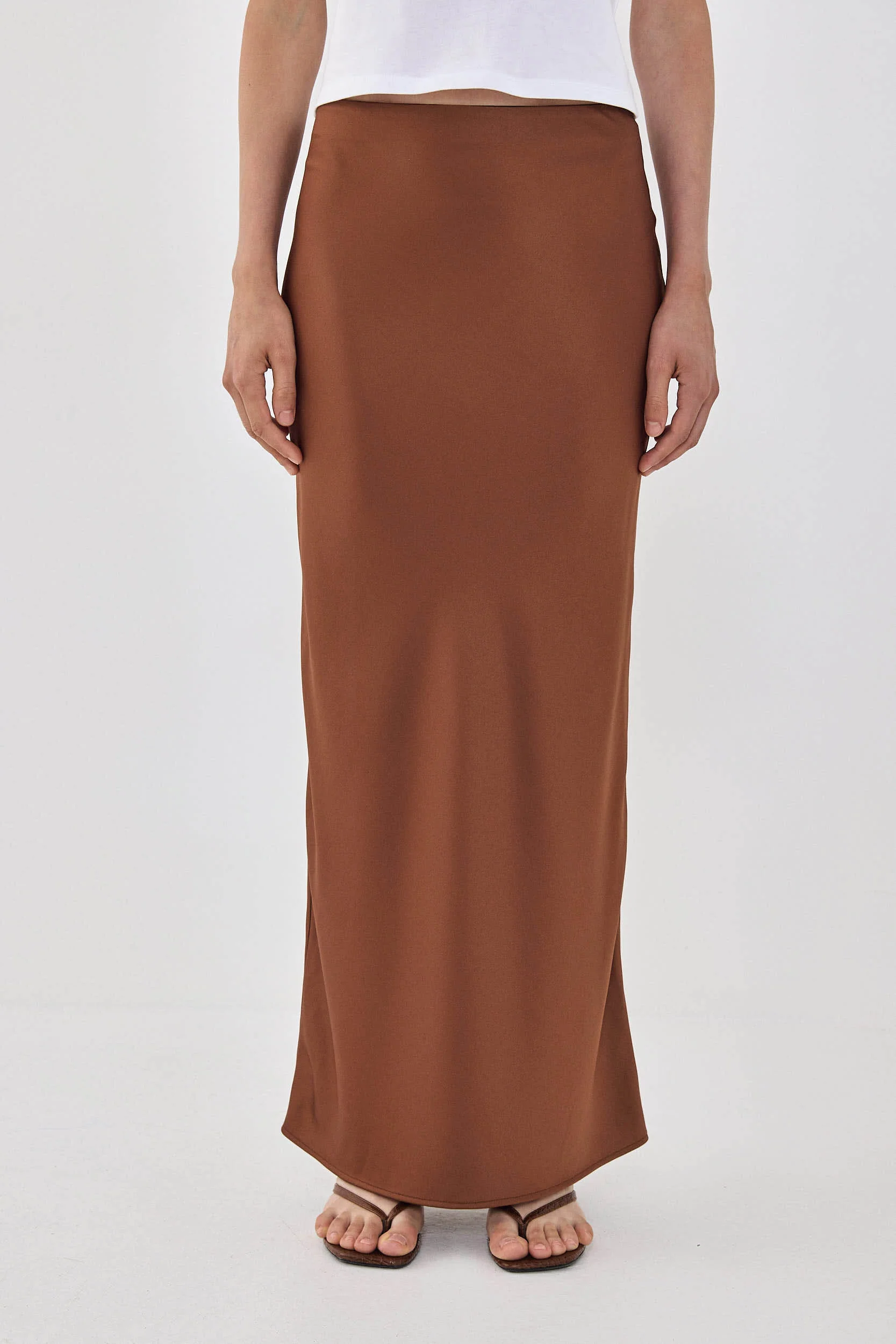 Satin Slip Maxi Skirt - Image 2