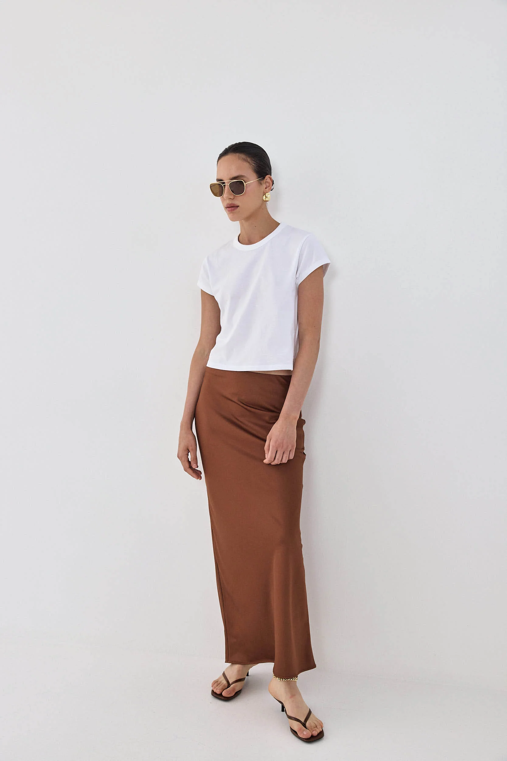 Satin Slip Maxi Skirt - Image 3