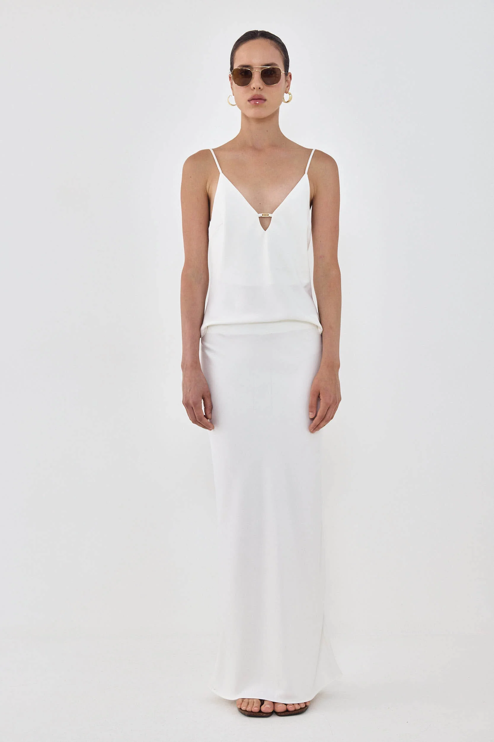 Satin Slip Maxi Skirt