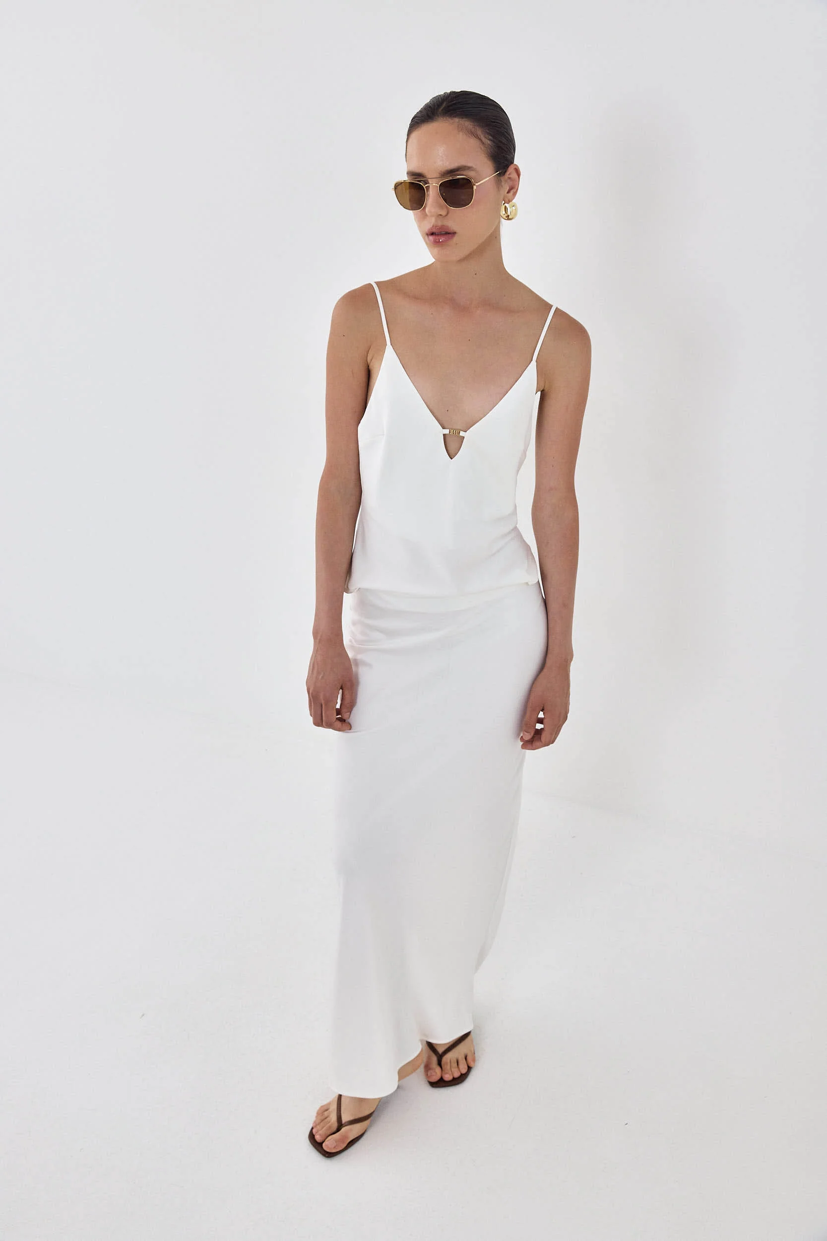 Satin Slip Maxi Skirt - Image 3