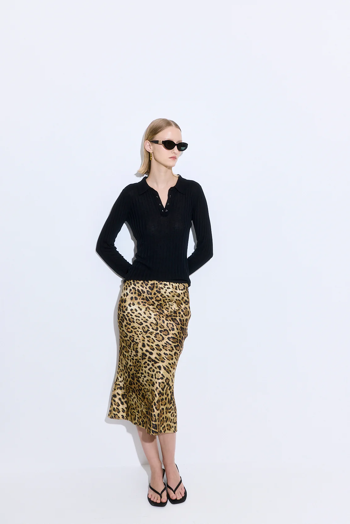 Satin Slip Midi Skirt - Image 5