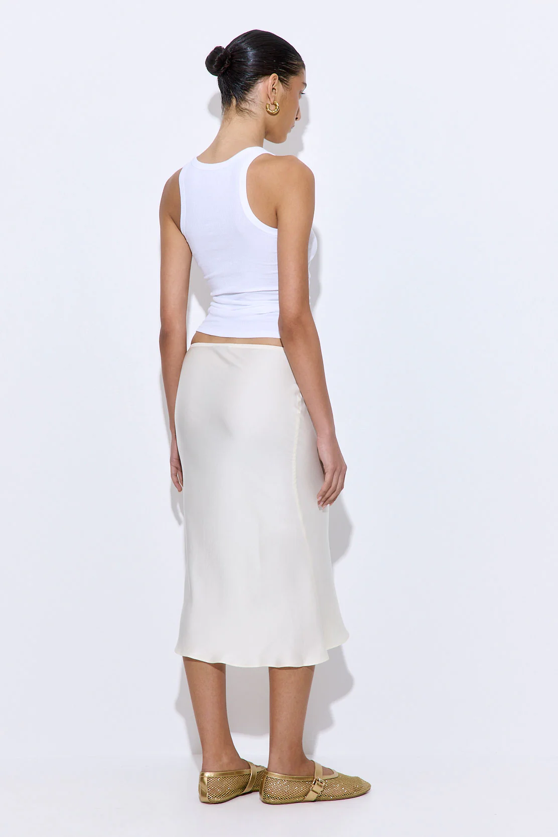 Satin Slip Midi Skirt - Image 5