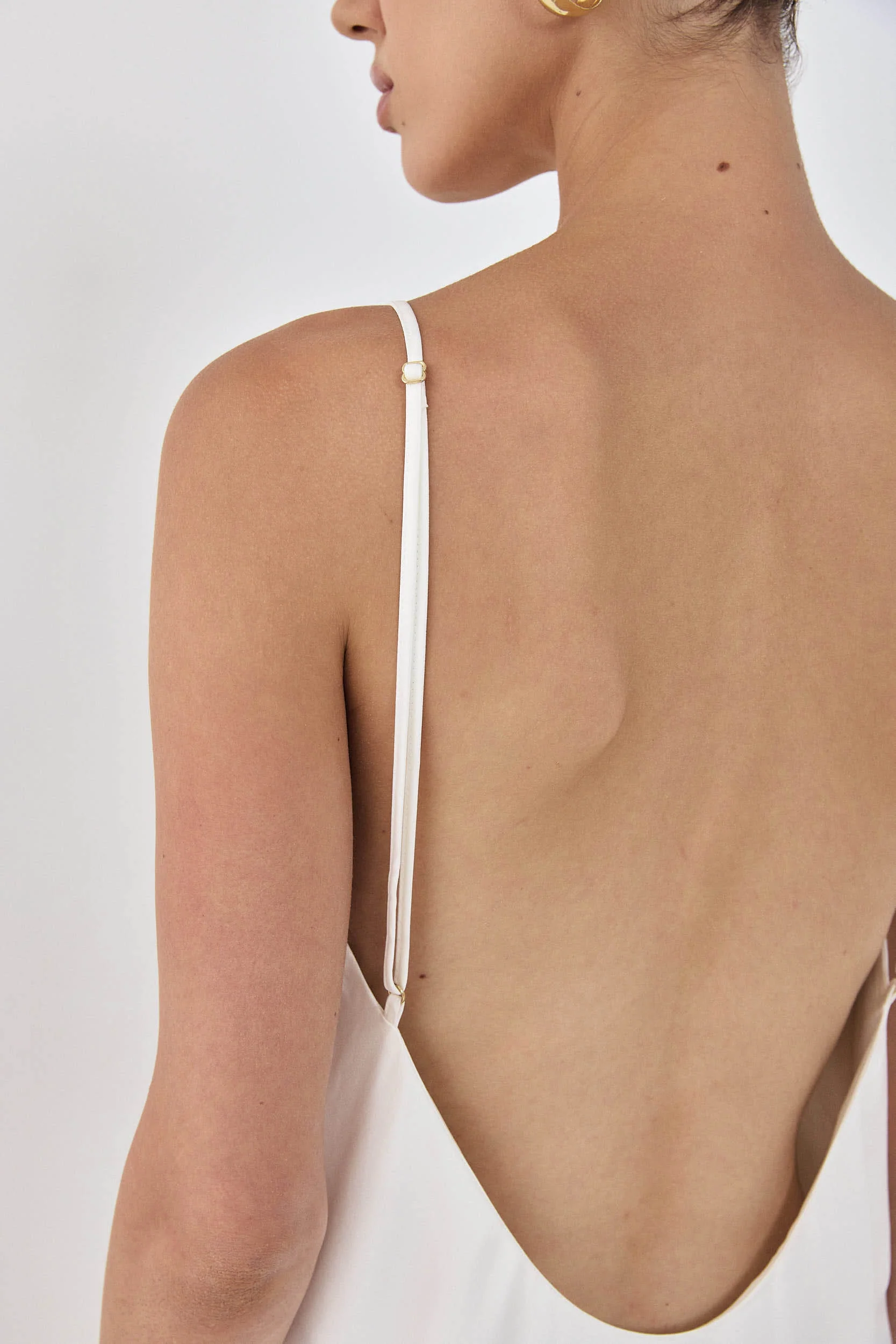 Satin Slip Open Back Mini Dress - Image 8