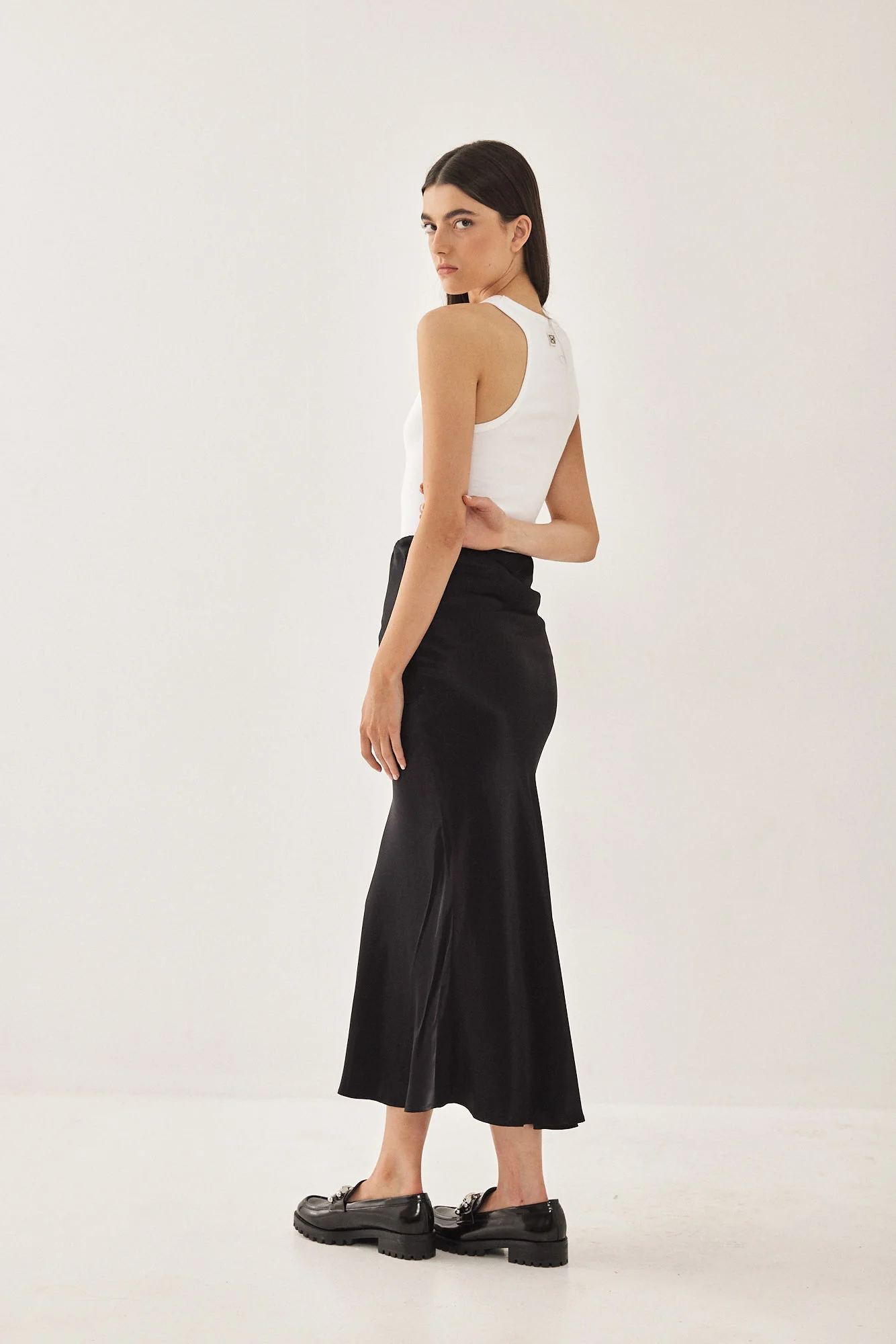 Satin Slip Skirt - Image 4