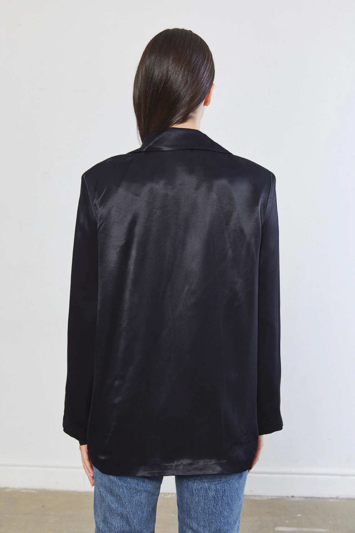 Satin Tailored Blazer - Image 7