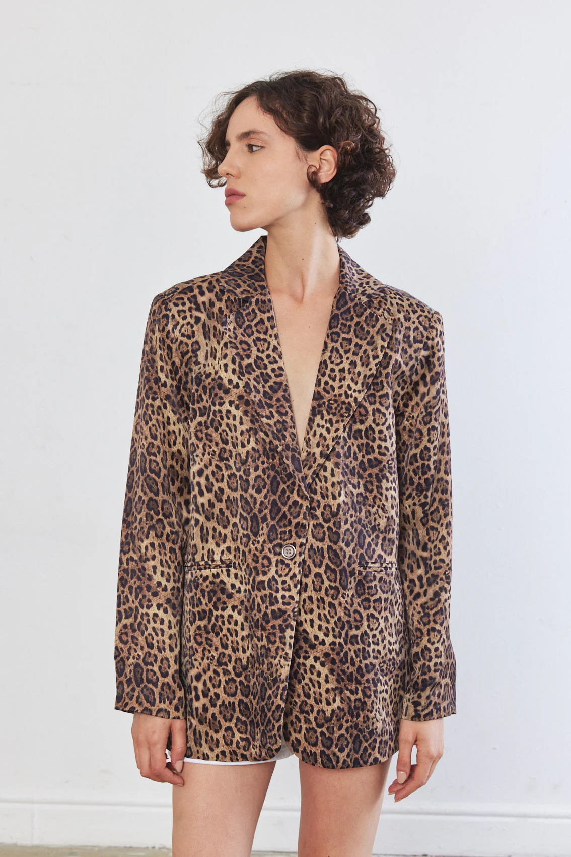 Satin Tailored Blazer - Image 3