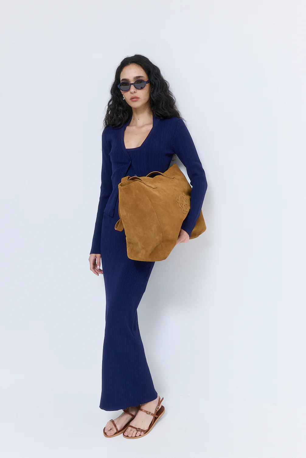 Ribbed Halter Neck Maxi Dress - Image 7