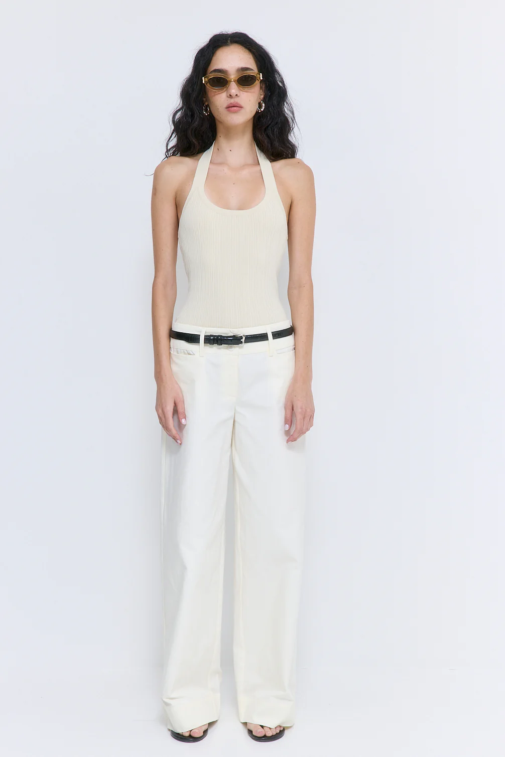 Ribbed Halter Neck Tank Top - Image 2