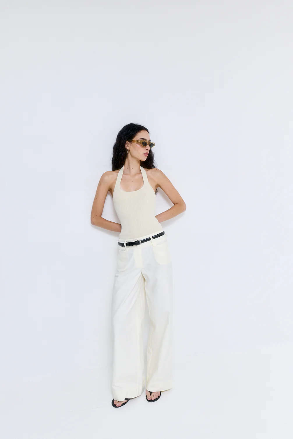 Ribbed Halter Neck Tank Top - Image 3