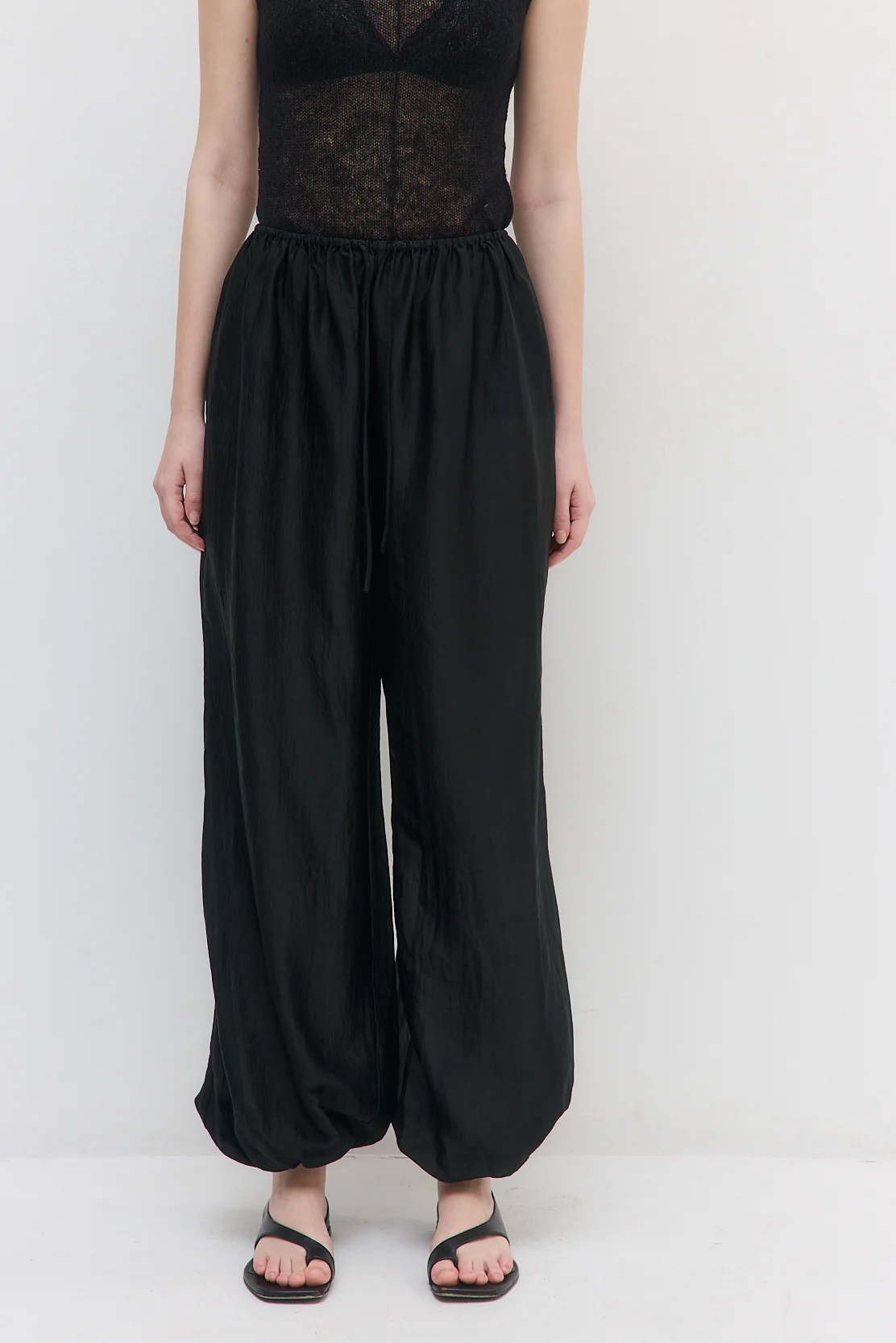 Semi Sheer Chiffon Balloon Pants - Image 2