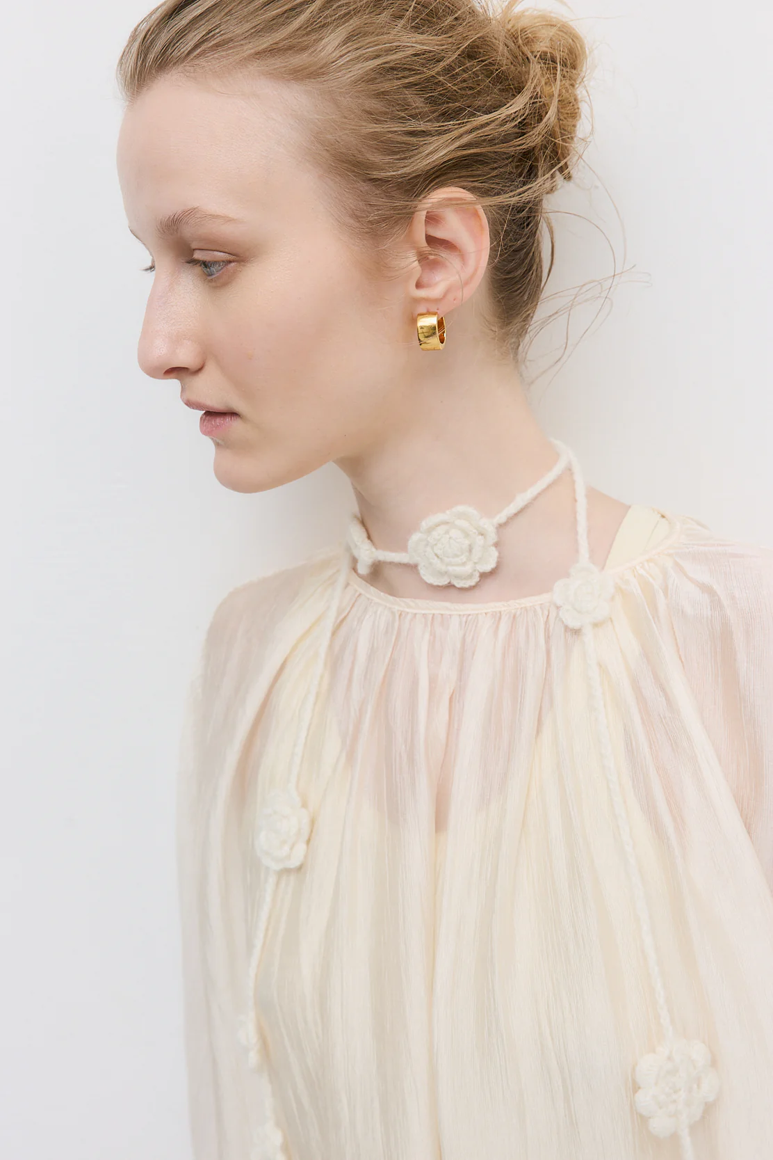 Semi Sheer Chiffon Cape - Image 7