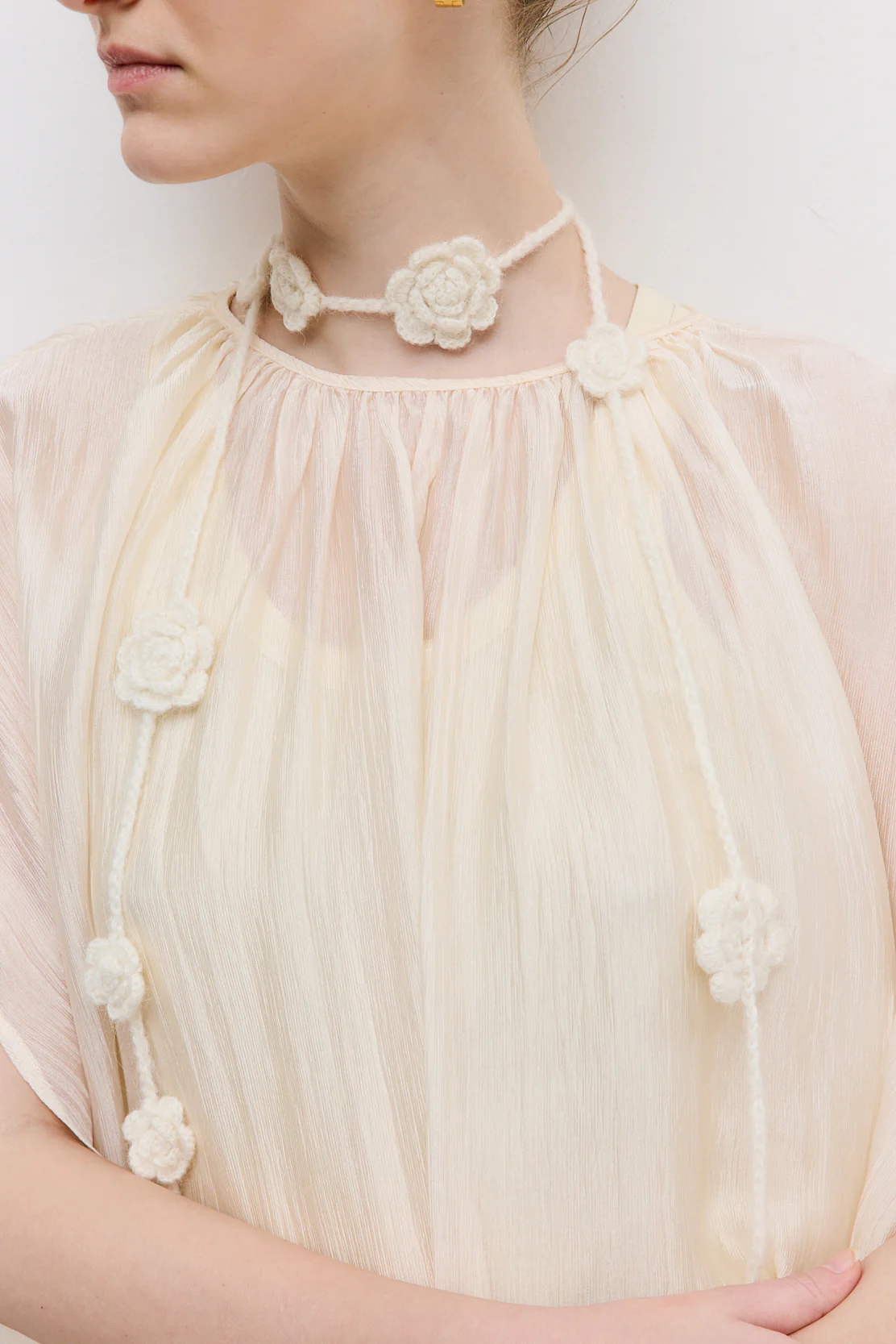Semi Sheer Chiffon Cape - Image 8