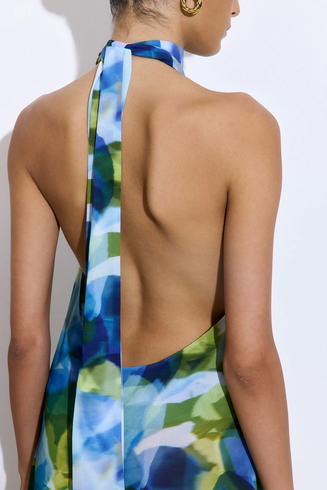 Semi Sheer Collar Maxi Dress - Image 6