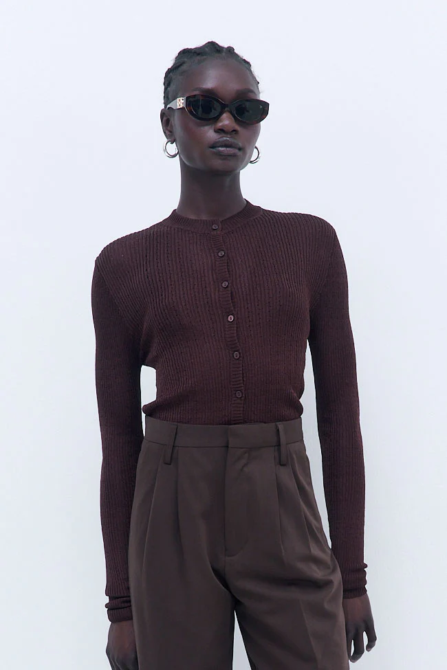 Semi Sheer Crochet Cardigan