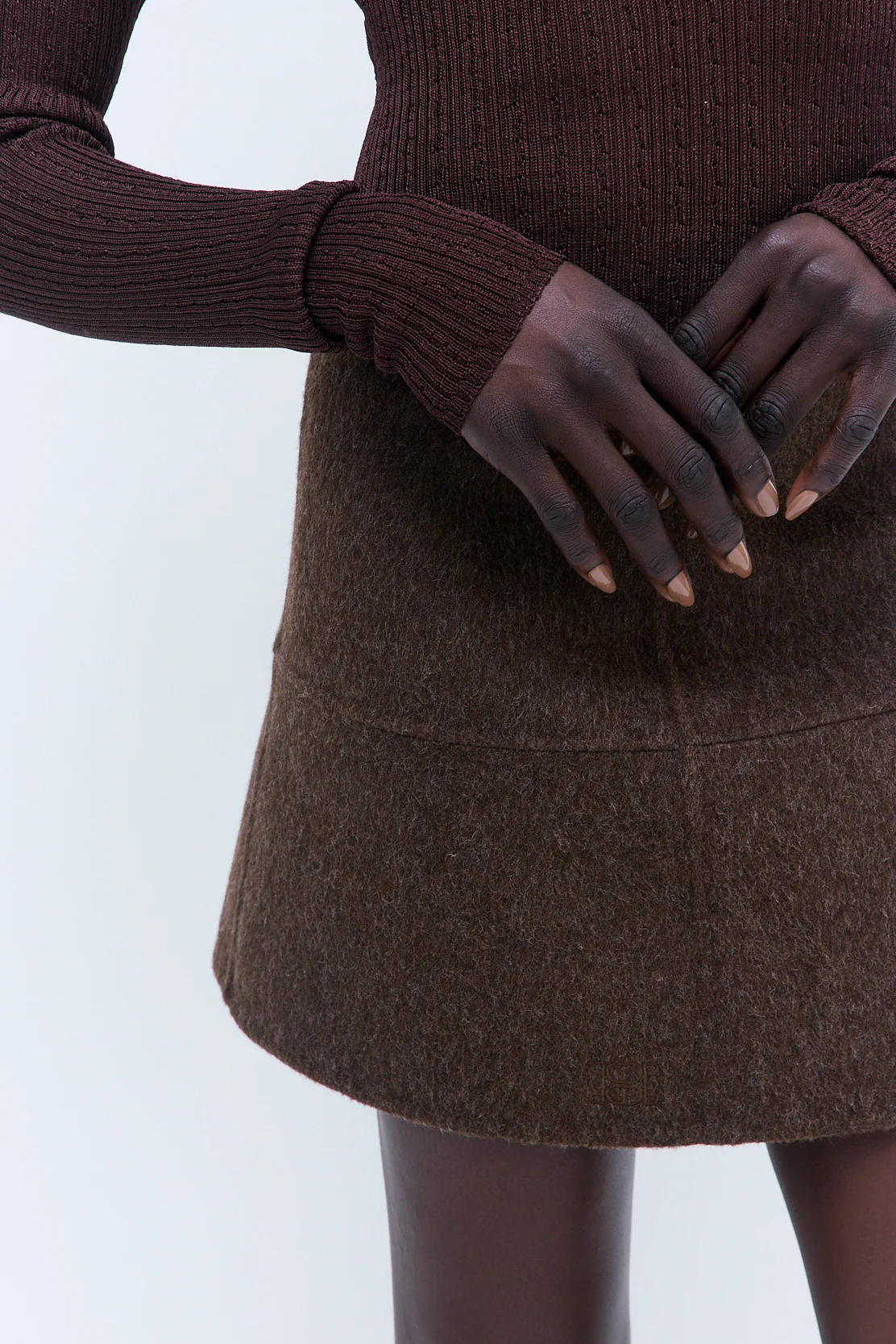 Semi Sheer Crochet Crewneck - Image 7