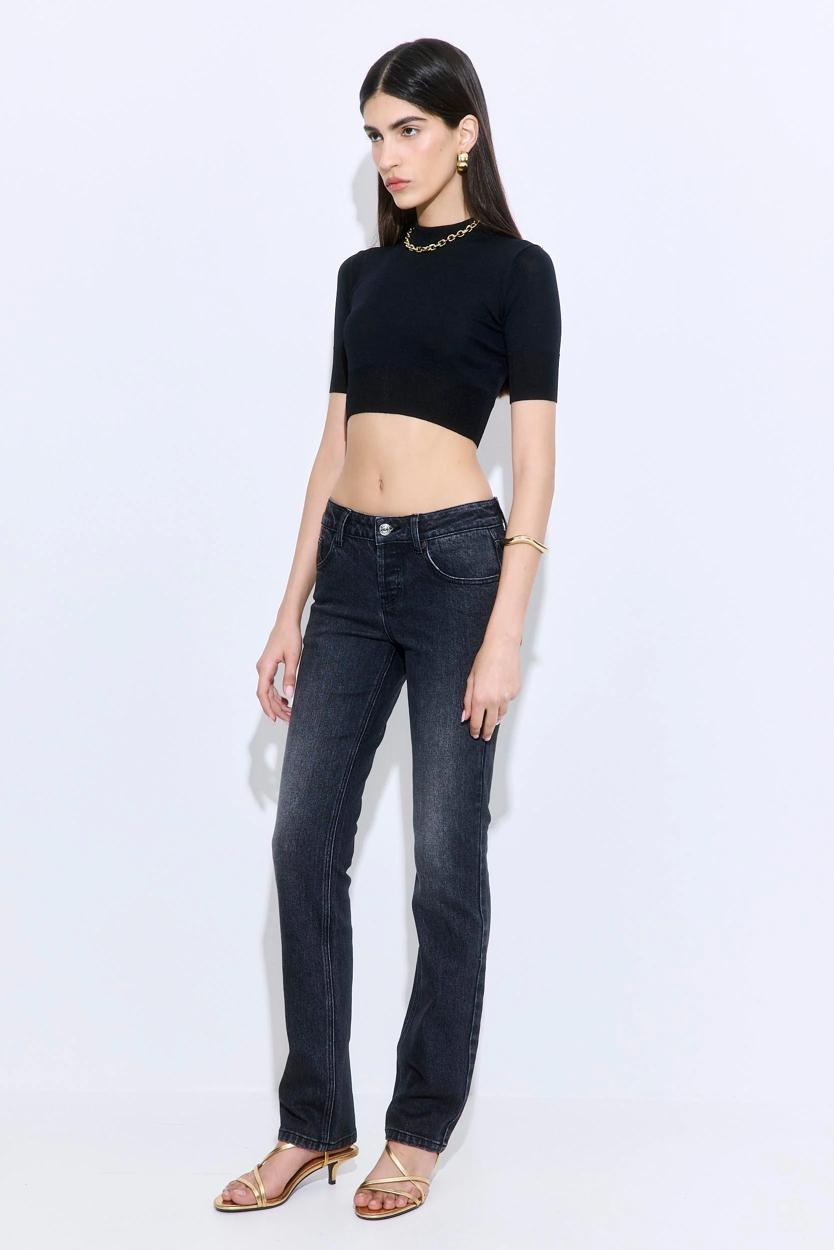 Semi Sheer Cropped Knit - Image 4
