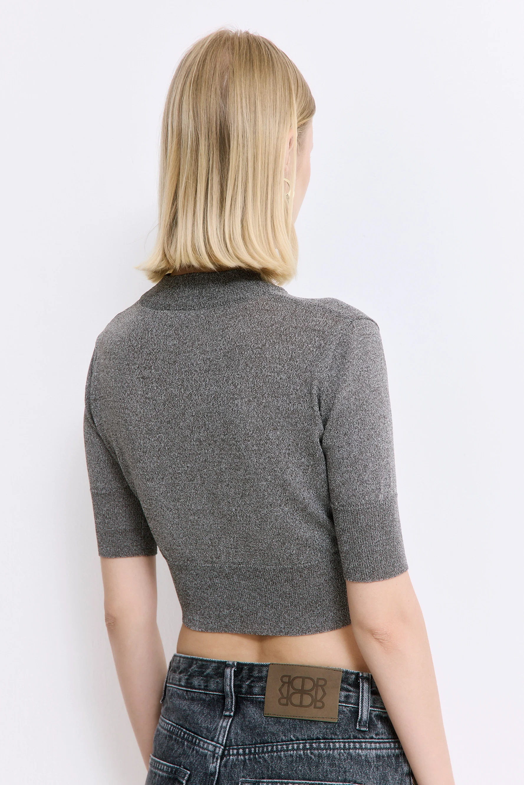 Semi Sheer Cropped Knit - Image 5