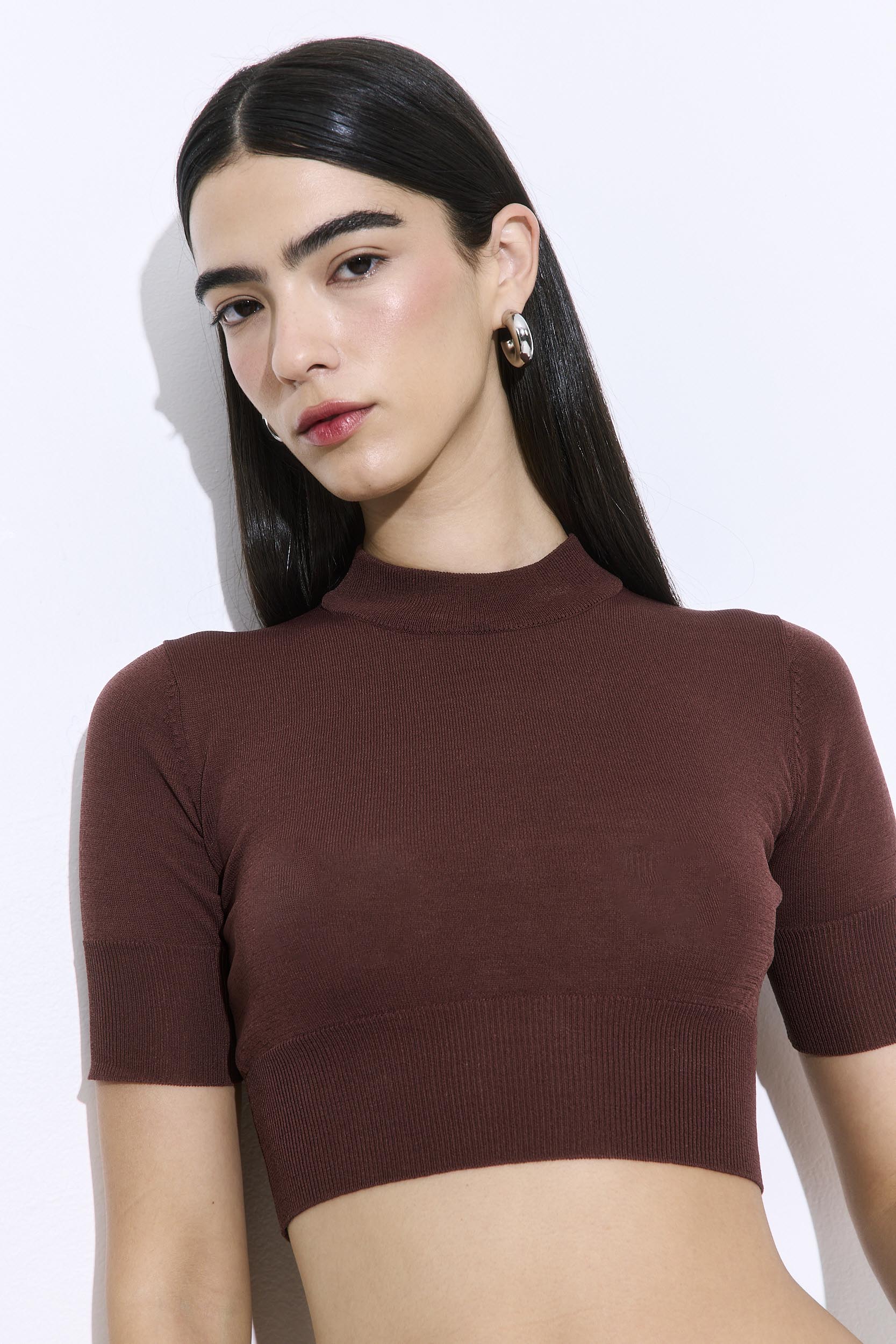 Semi Sheer Cropped Knit - Image 6