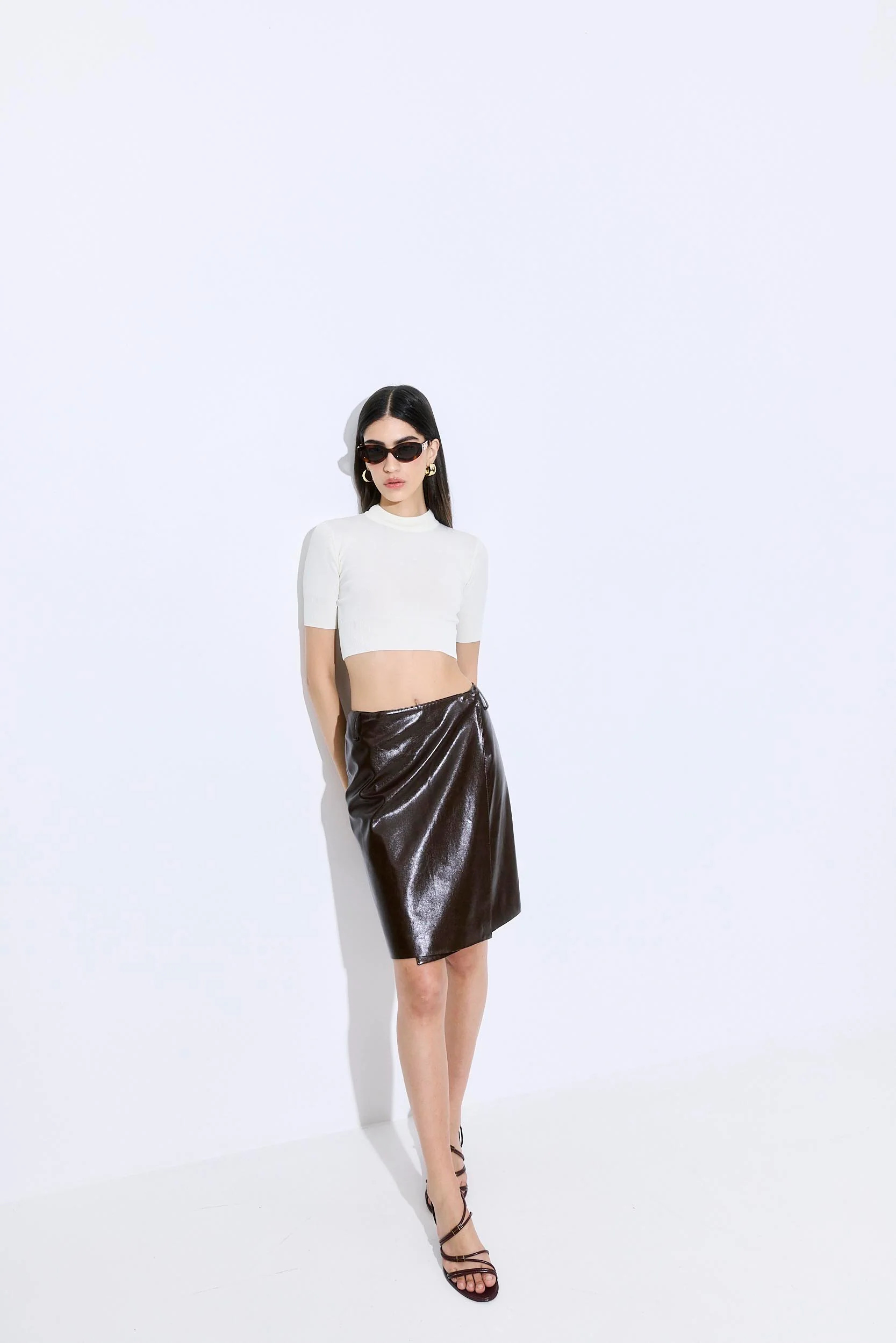 Semi Sheer Cropped Knit - Image 3