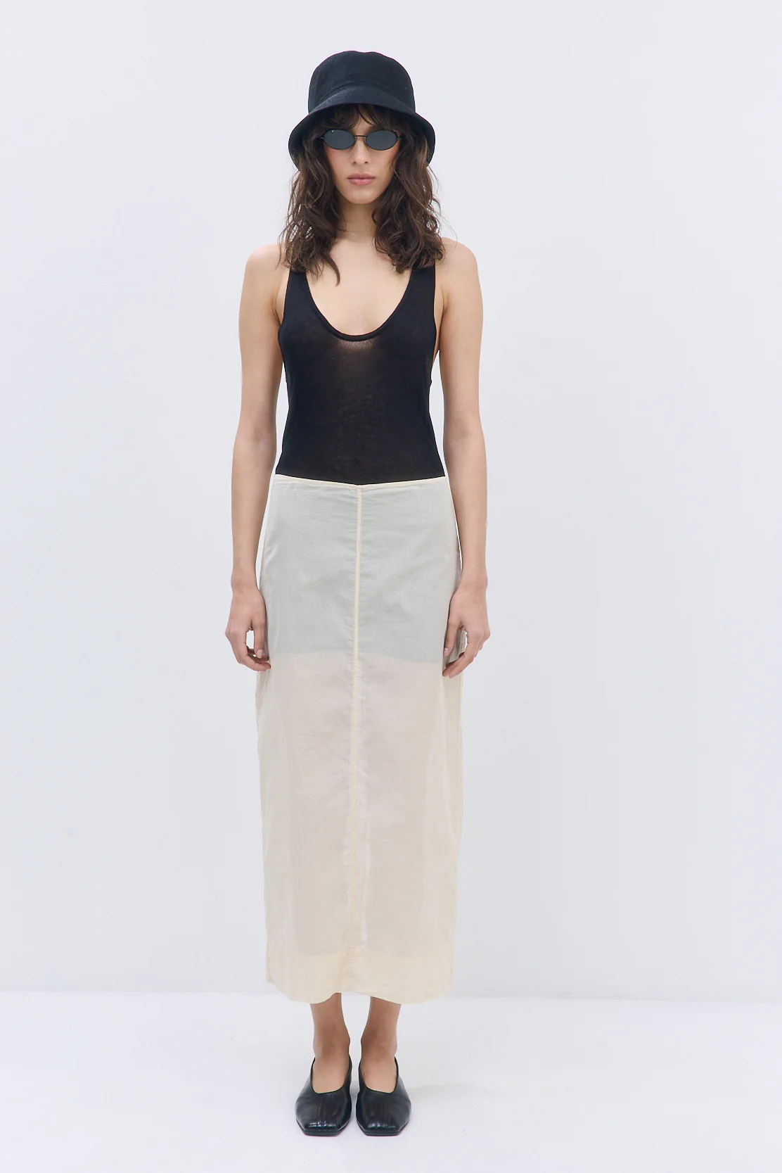 Semi Sheer Deep Scoop Tank - Image 2