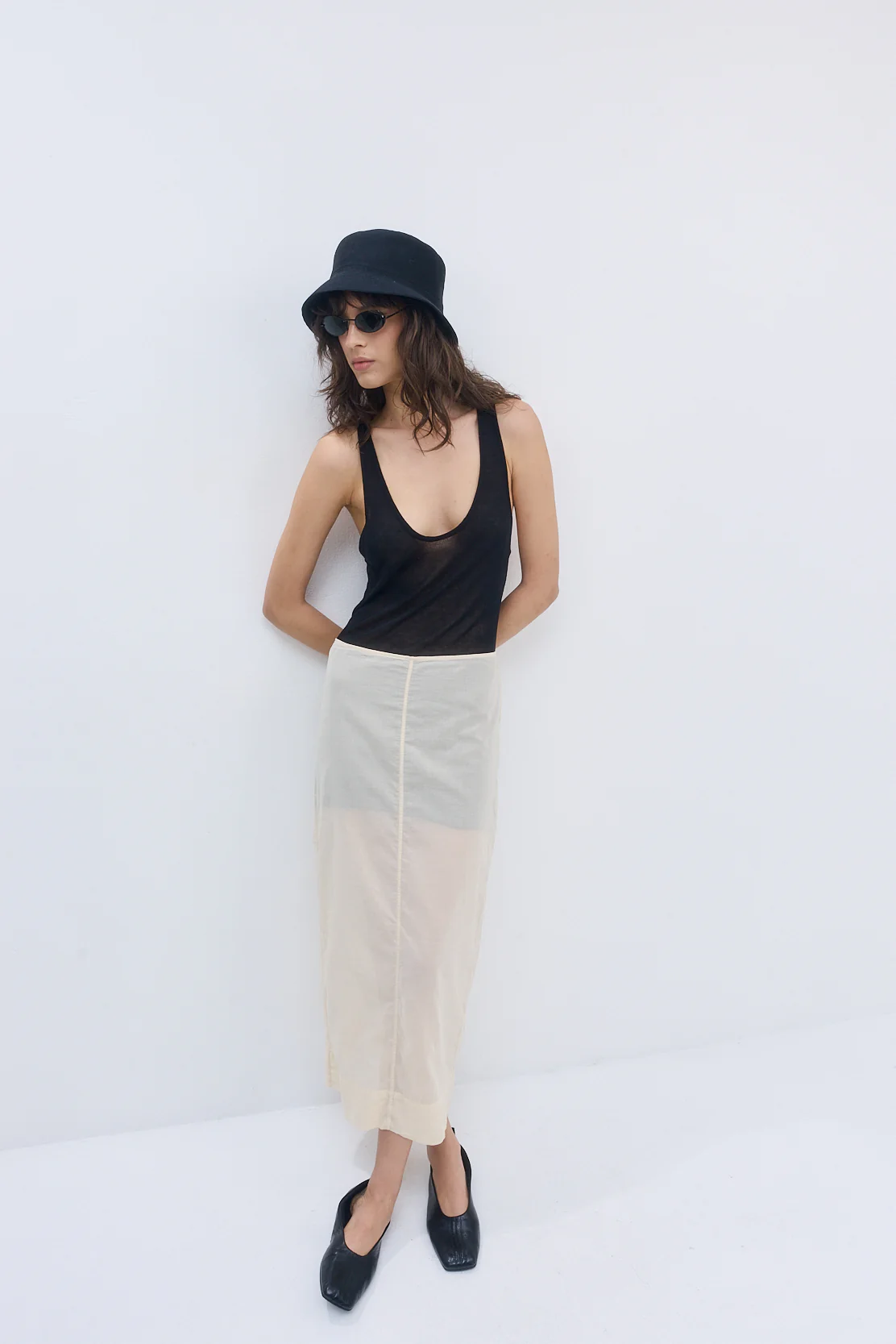 Semi Sheer Deep Scoop Tank - Image 3