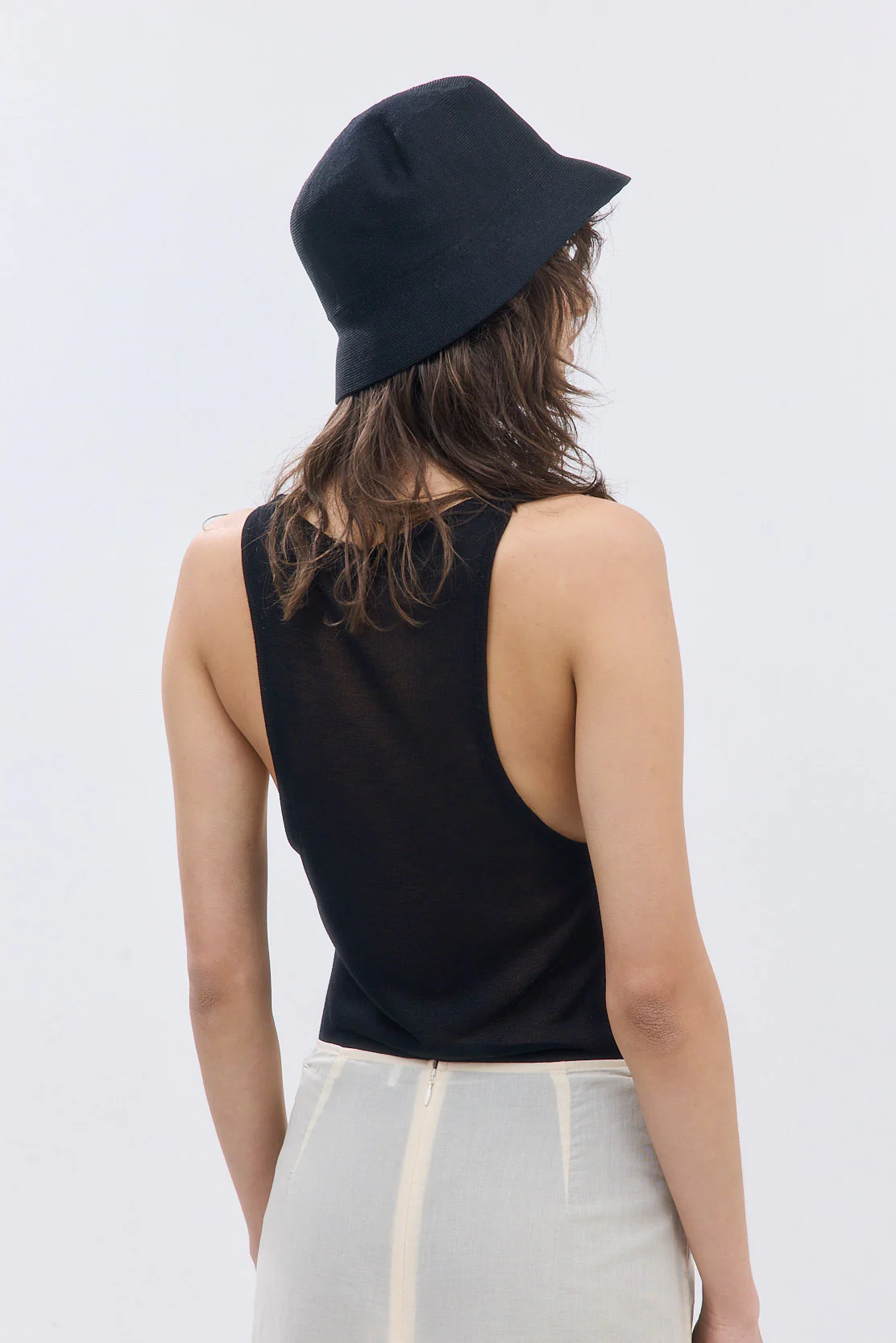 Semi Sheer Deep Scoop Tank - Image 6