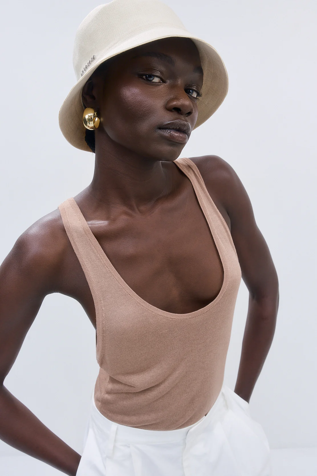 Semi Sheer Deep Scoop Tank - Image 3