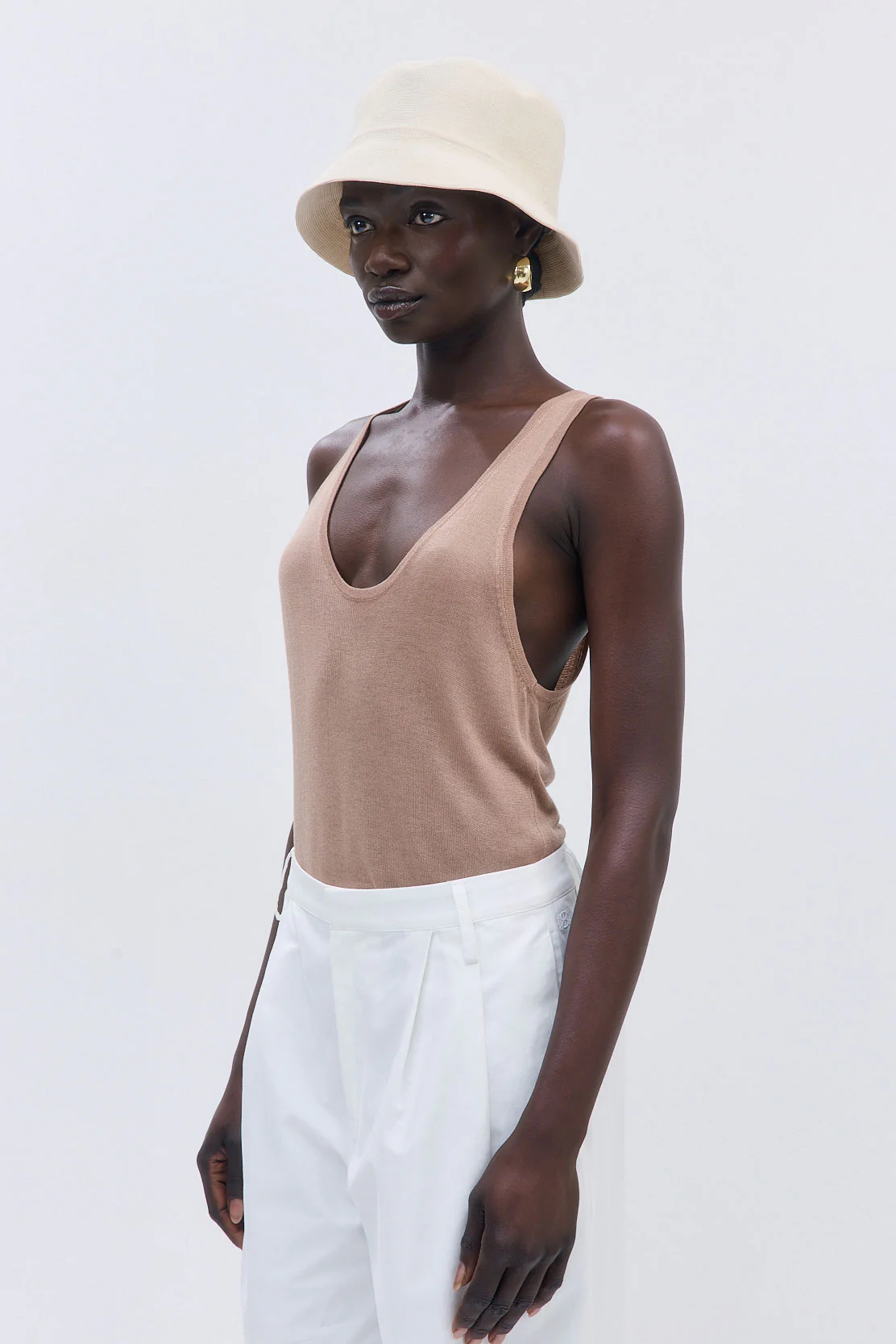 Semi Sheer Deep Scoop Tank - Image 4