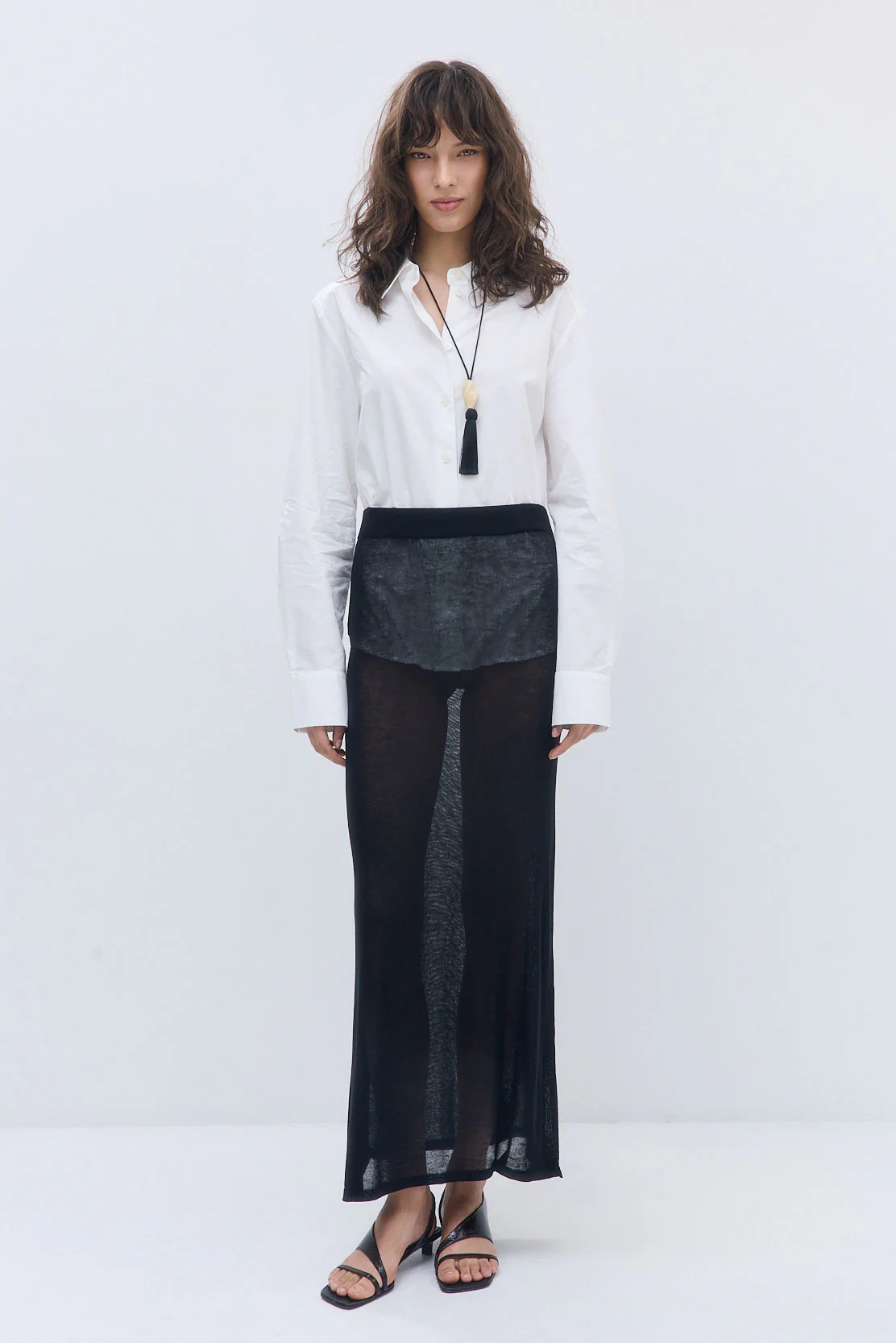 Semi Sheer Maxi Skirt