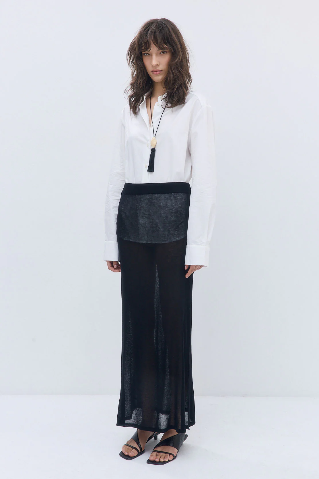 Semi Sheer Maxi Skirt - Image 4