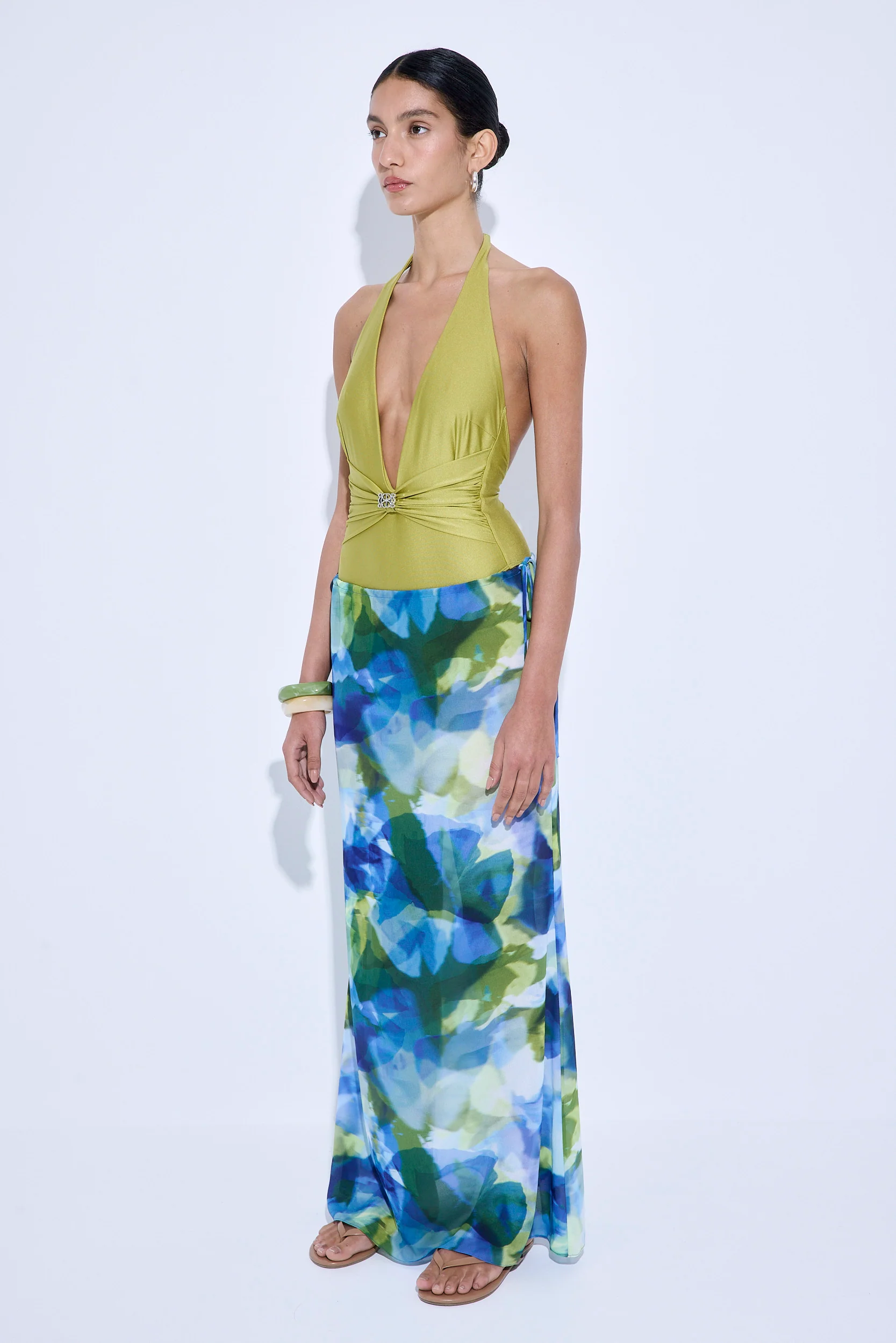 Semi Sheer Maxi Skirt - Image 4