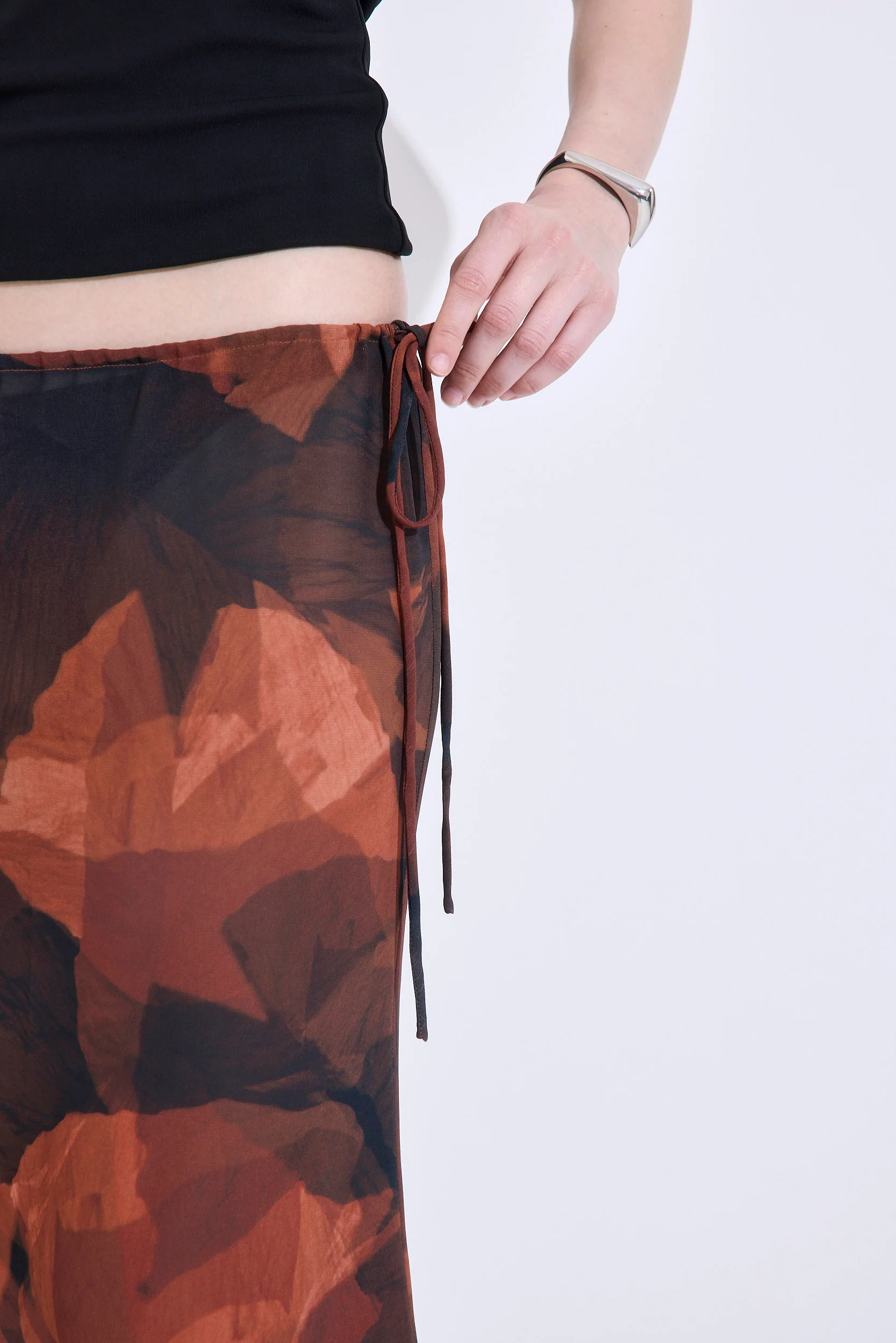 Semi Sheer Midi Skirt - Image 6