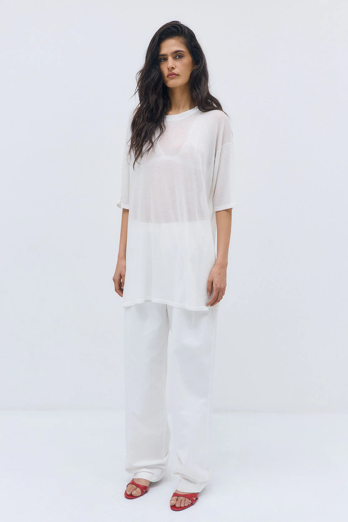 Semi Sheer Oversized Top - Image 4