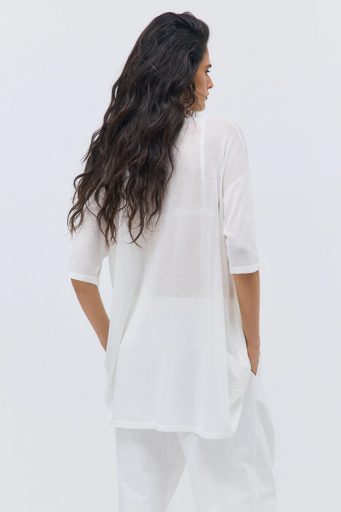 Semi Sheer Oversized Top - Image 5