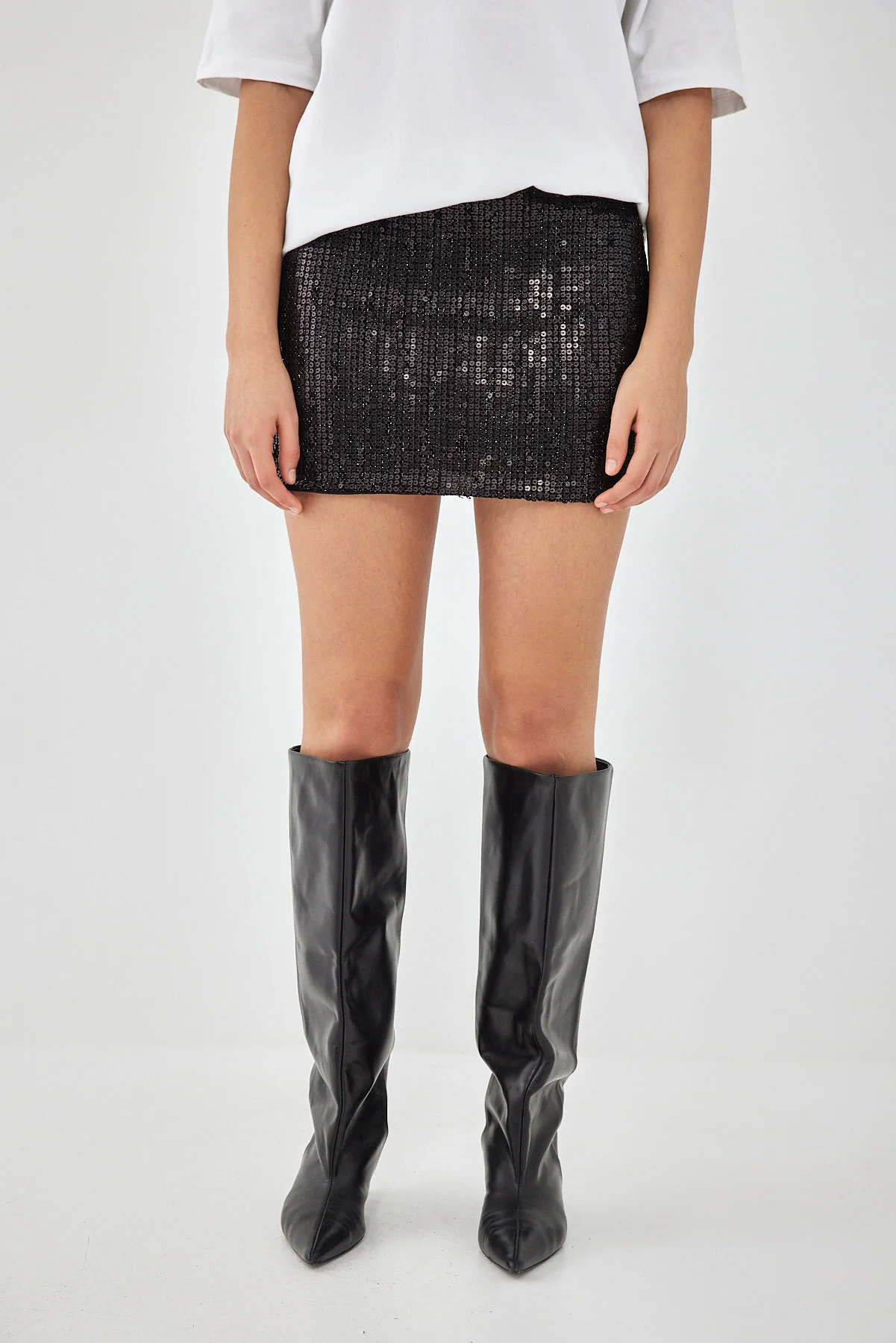 Sequined Mini Skirt - Image 2