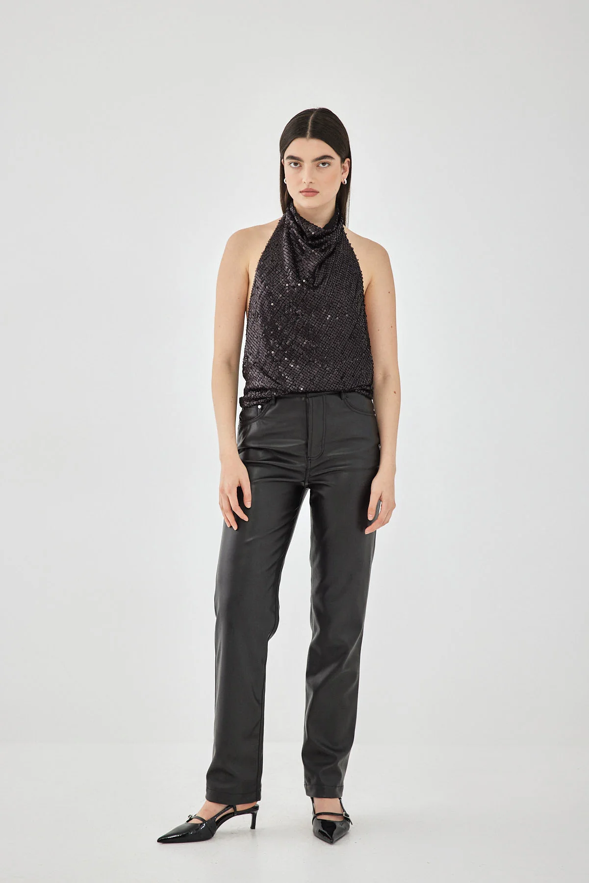 Sequined Open Back Top - Image 2