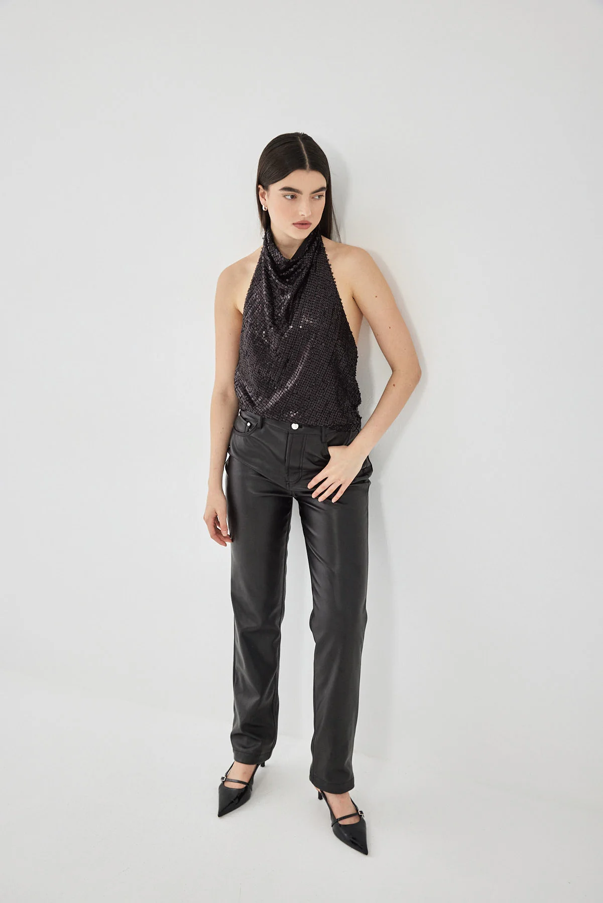 Sequined Open Back Top - Image 3