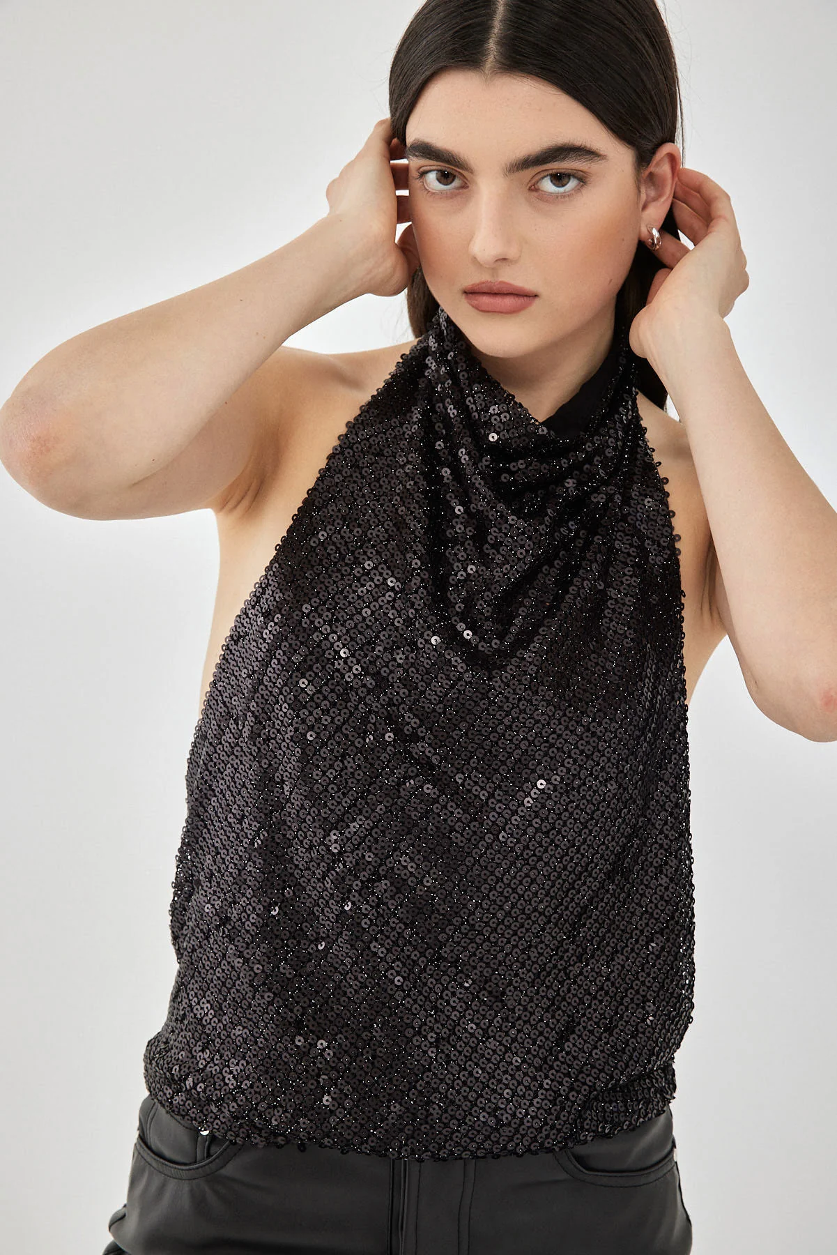 Sequined Open Back Top - Image 7